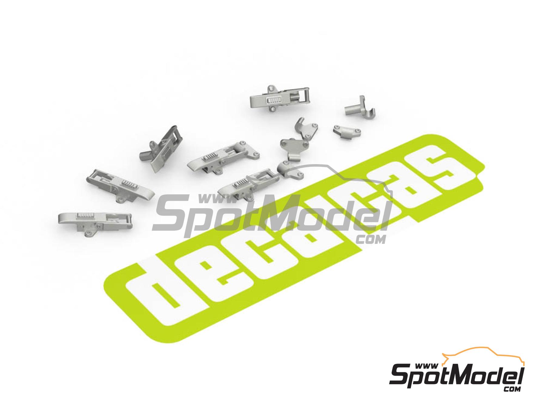 Image 1: Toggle Latch Type 01 | Bonnet pins in 1/24 scale manufactured by Decalcas (ref.&nbsp;DCL-PAR109)