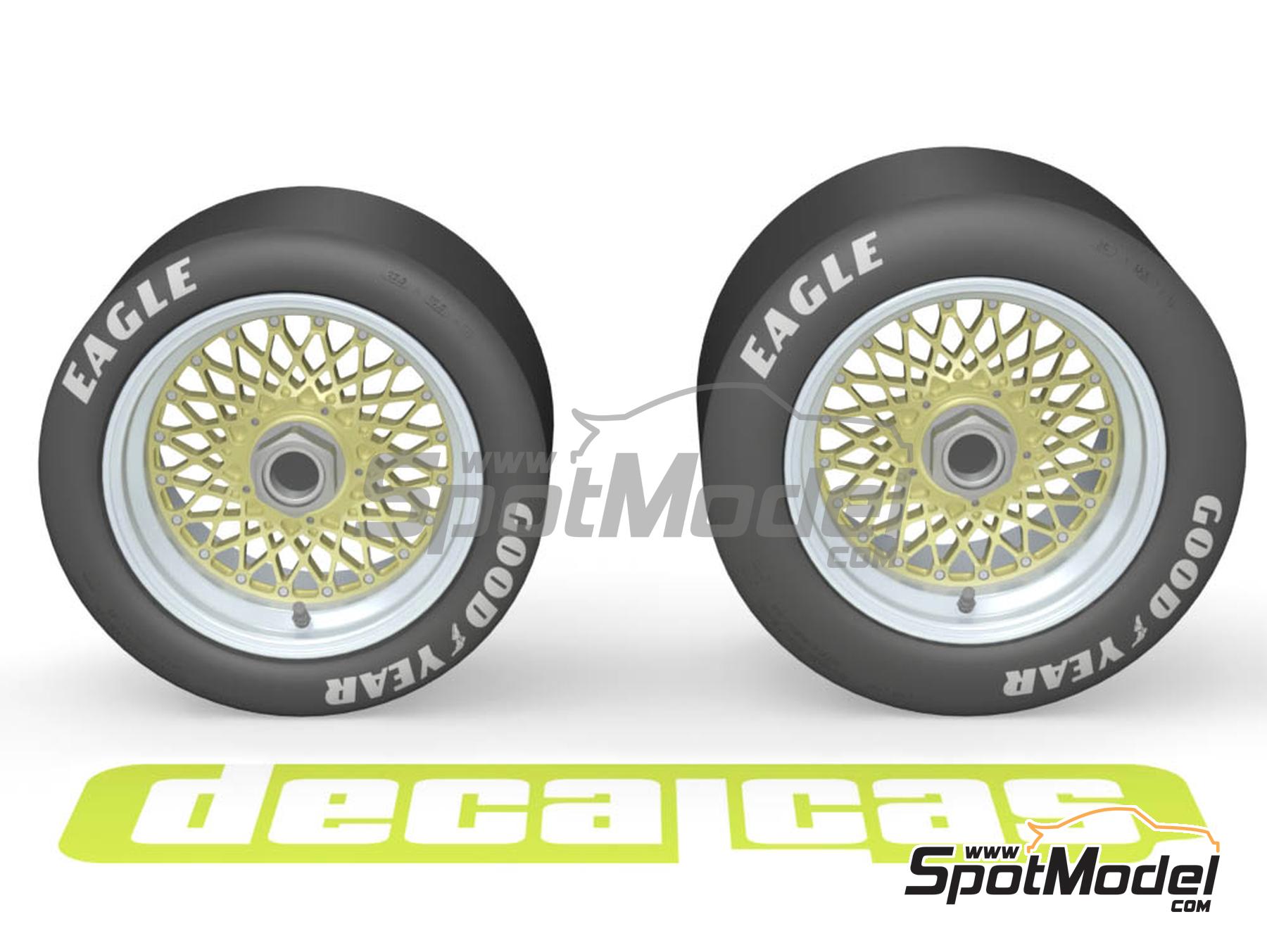 Image 5: BBS BMW M1 | Set de llantas y neum&aacute;ticos en escala&nbsp;1/24 fabricado por Decalcas (ref.&nbsp;DCL-PAR111)