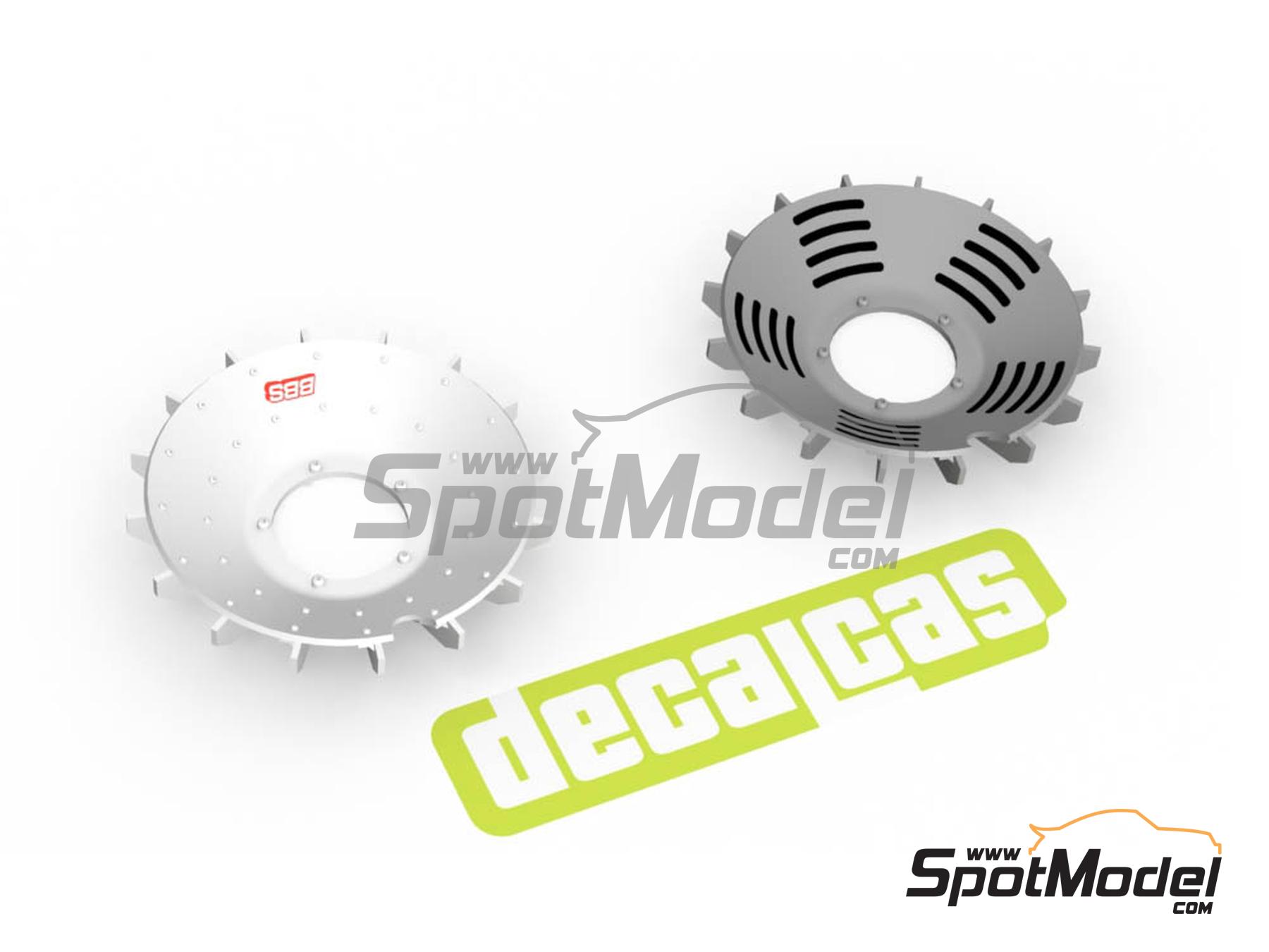 Image 7: BBS BMW M1 | Set de llantas y neum&aacute;ticos en escala&nbsp;1/24 fabricado por Decalcas (ref.&nbsp;DCL-PAR111)