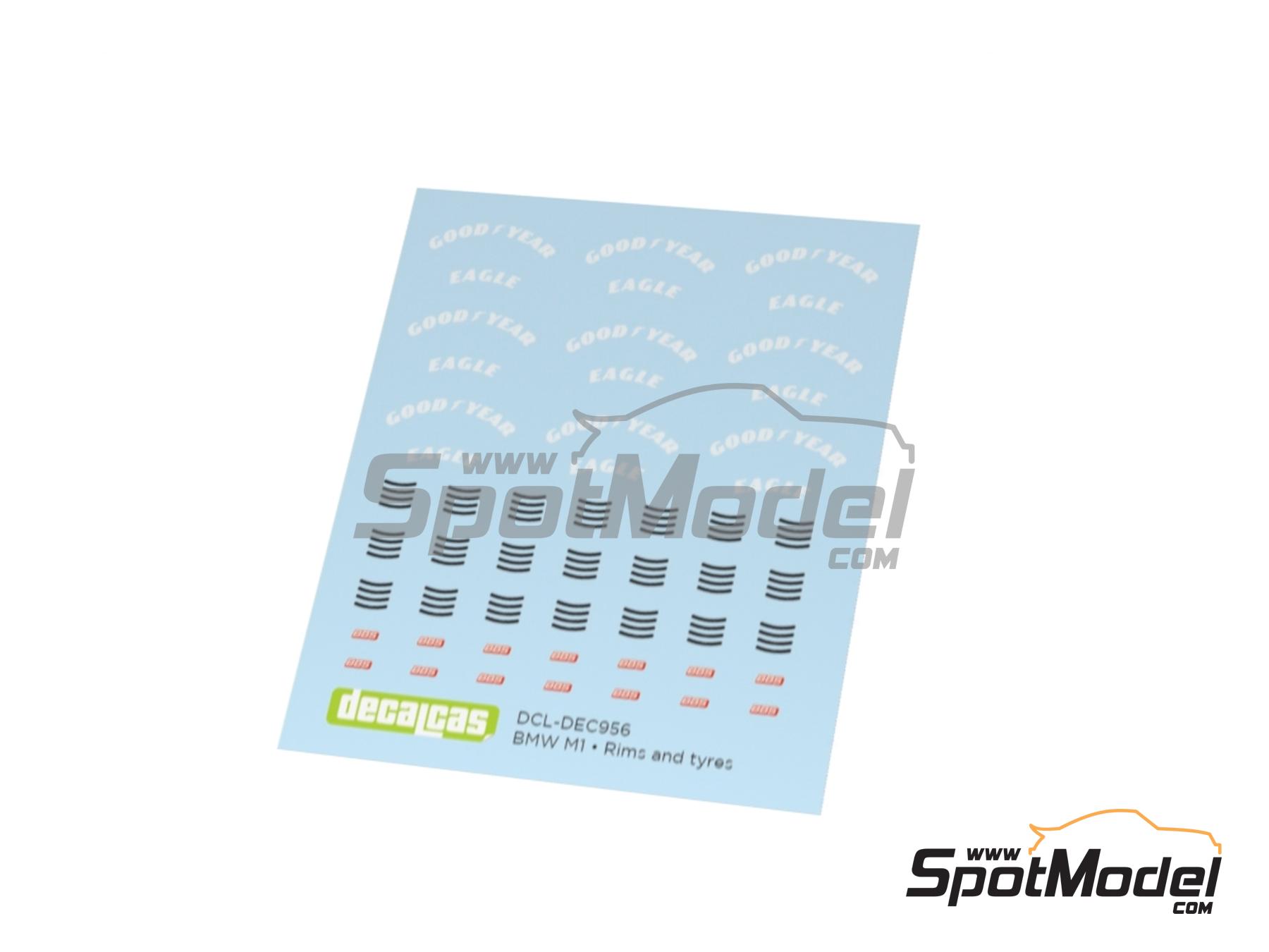 Image 13: BBS BMW M1 | Set de llantas y neum&aacute;ticos en escala&nbsp;1/24 fabricado por Decalcas (ref.&nbsp;DCL-PAR111)