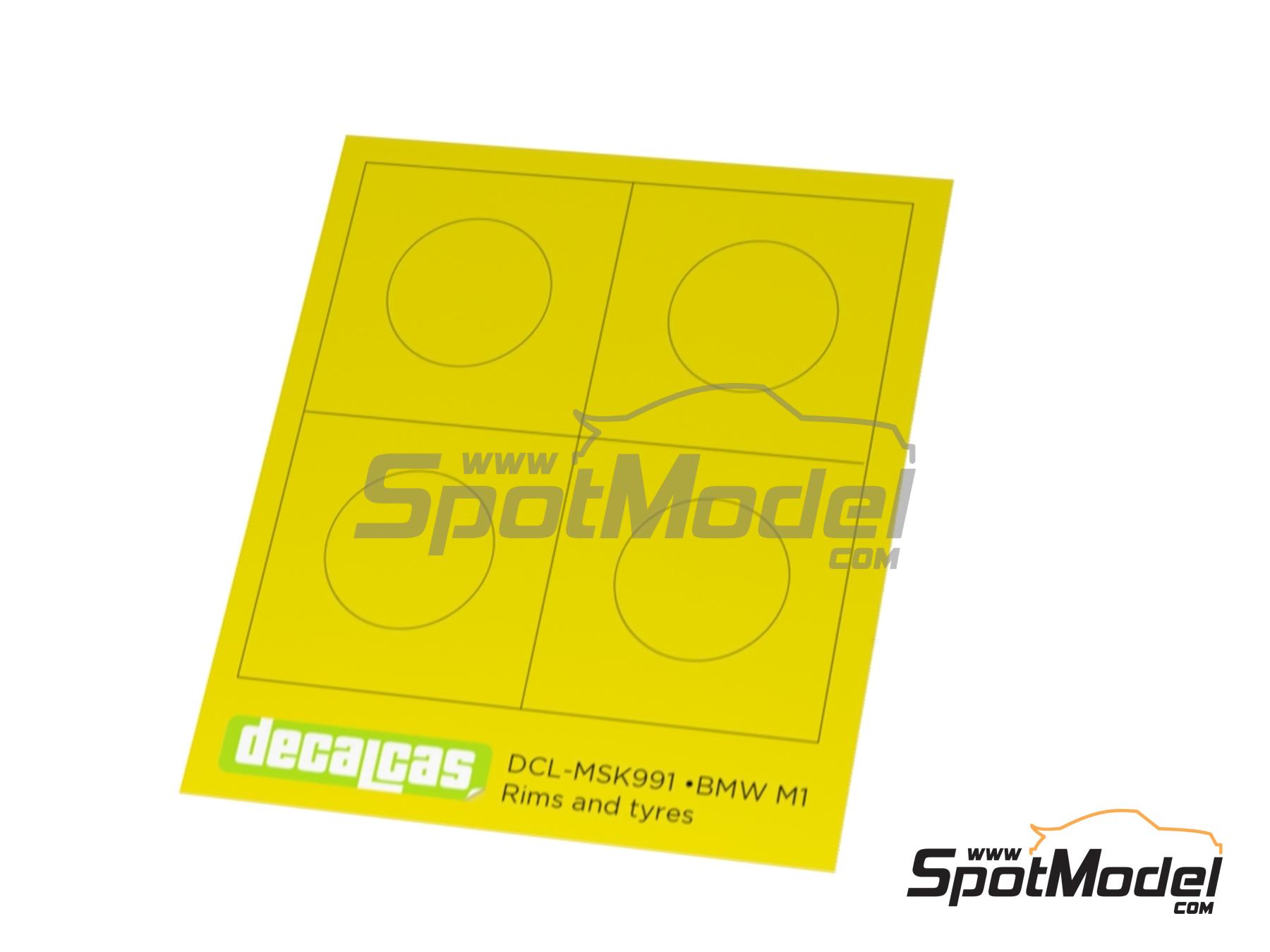 Image 14: BBS BMW M1 | Set de llantas y neum&aacute;ticos en escala&nbsp;1/24 fabricado por Decalcas (ref.&nbsp;DCL-PAR111)