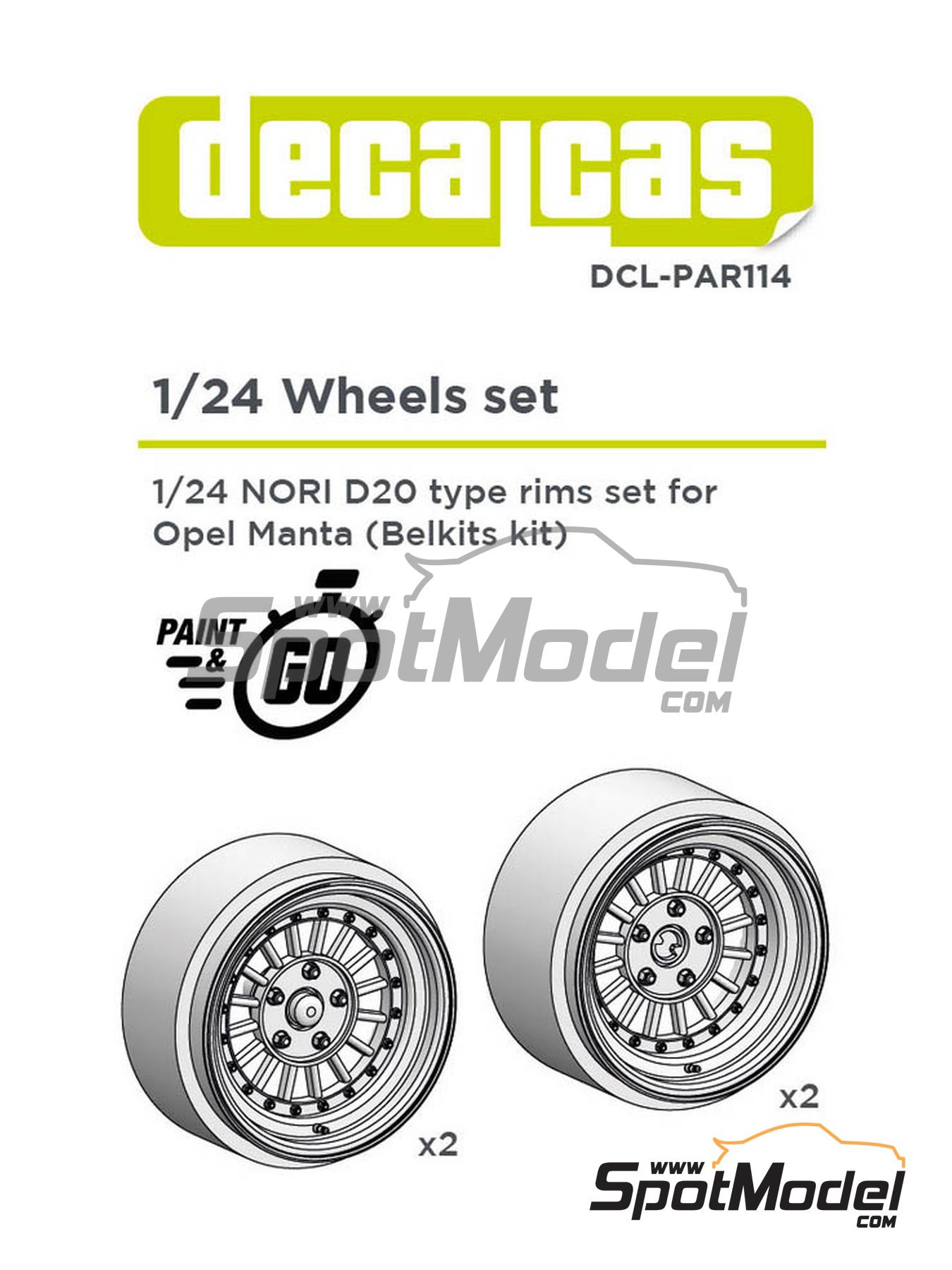 Decalcas DCL-LOG008: Logotypes 1/24 scale - Tire sidewall white