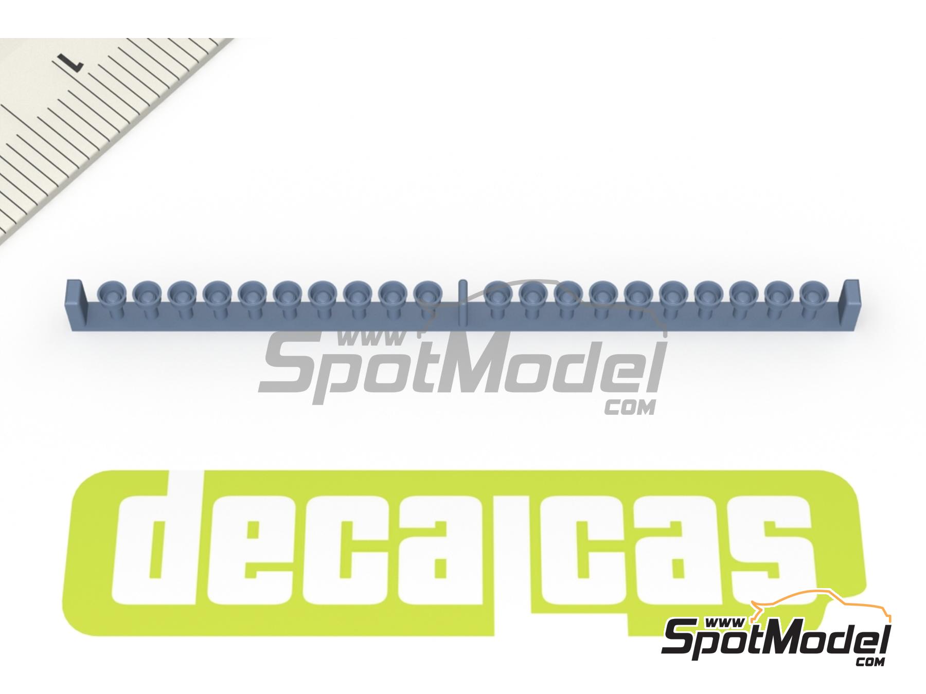 Image 5: Extinction and electrical cut-off activation button - Type 2 | Detail in 1/24 scale manufactured by Decalcas (ref.&nbsp;DCL-PAR118)