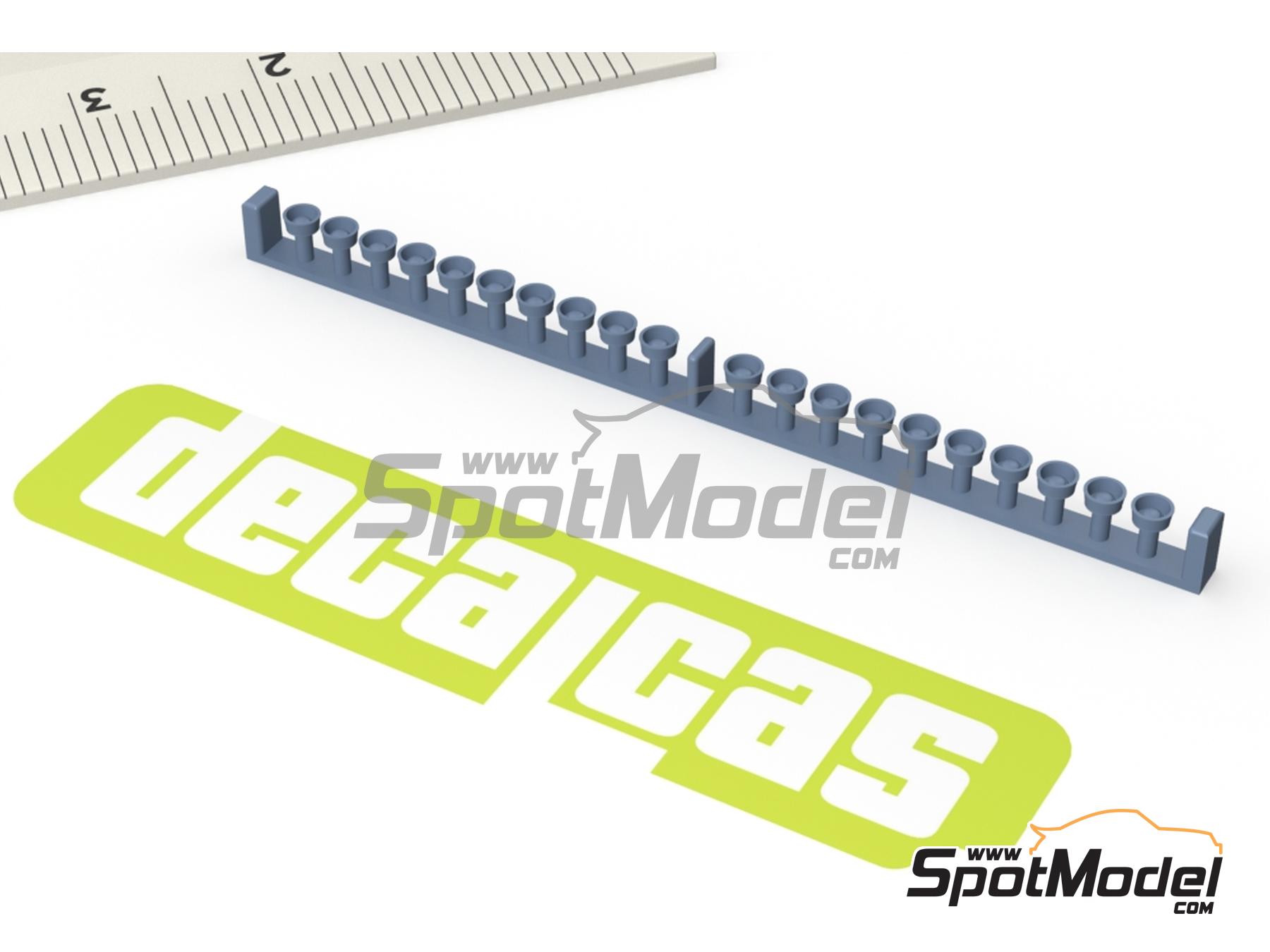 Image 6: Extinction and electrical cut-off activation button - Type 2 | Detail in 1/24 scale manufactured by Decalcas (ref.&nbsp;DCL-PAR118)