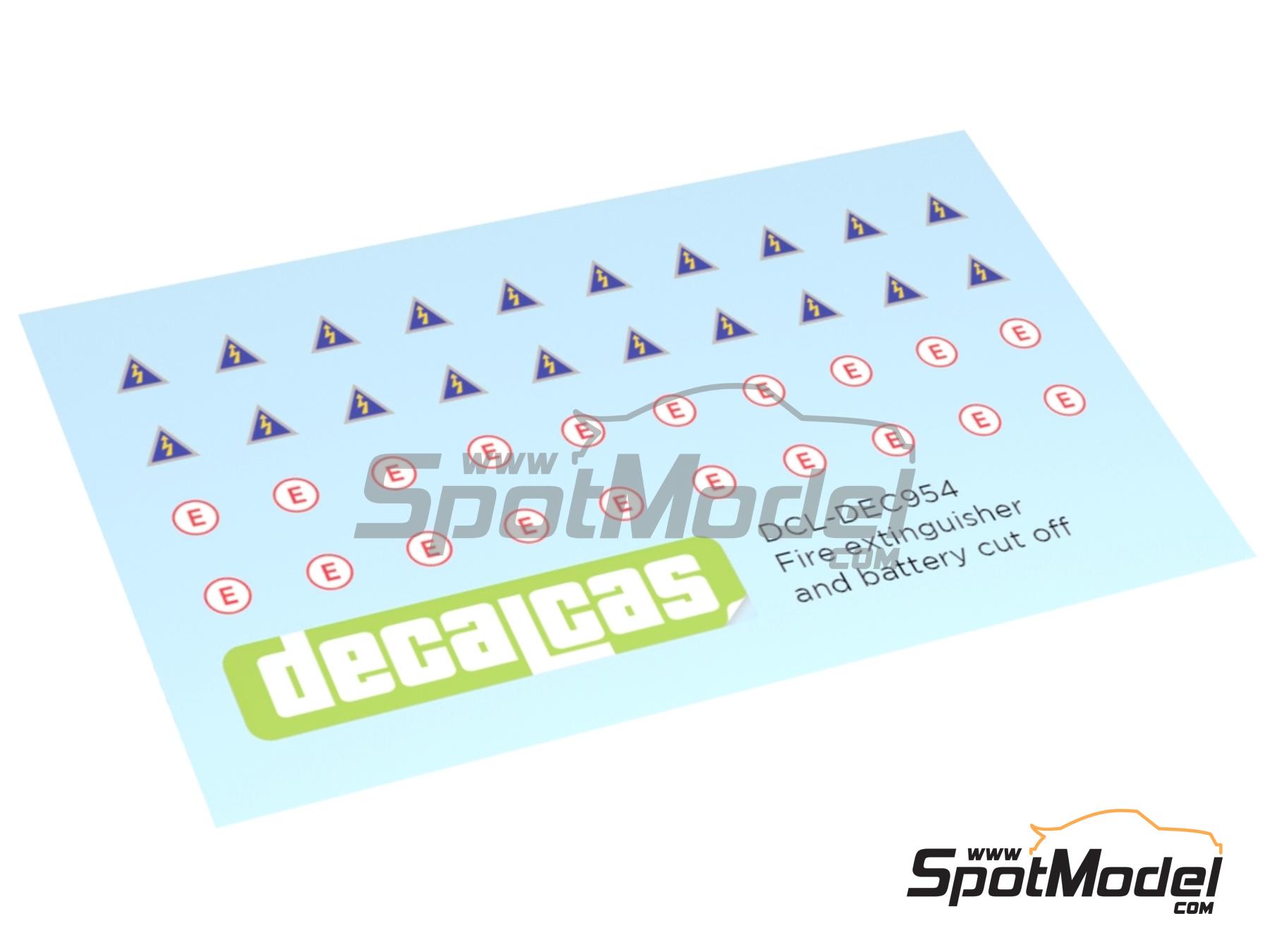 Image 9: Extinction and electrical cut-off activation button - Type 2 | Detail in 1/24 scale manufactured by Decalcas (ref.&nbsp;DCL-PAR118)
