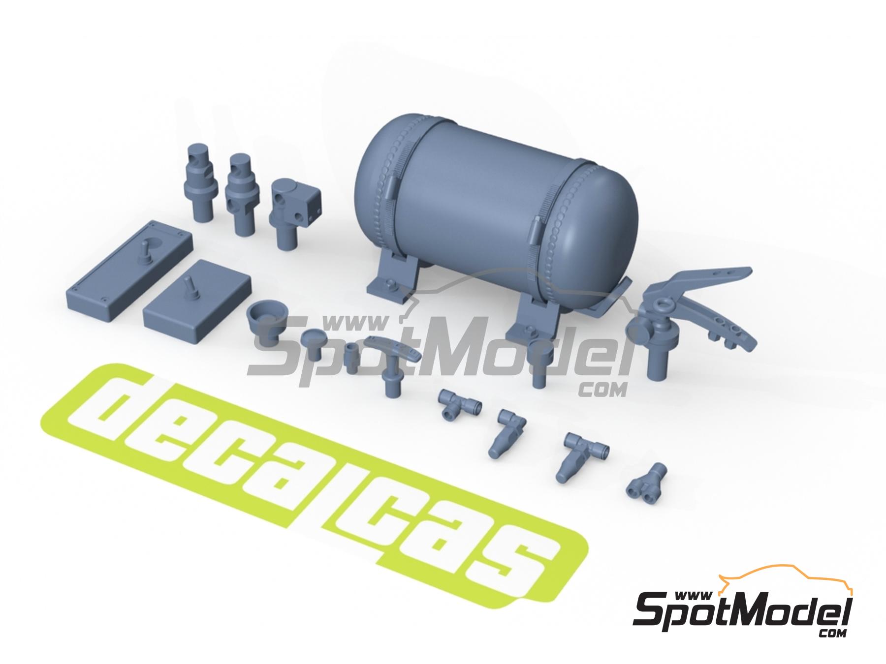 Image 4: Sistema completo de extinción - Extinguishing System - Tipo 01 | Extintor en escala 1/24 fabricado por Decalcas (ref. DCL-PAR122)