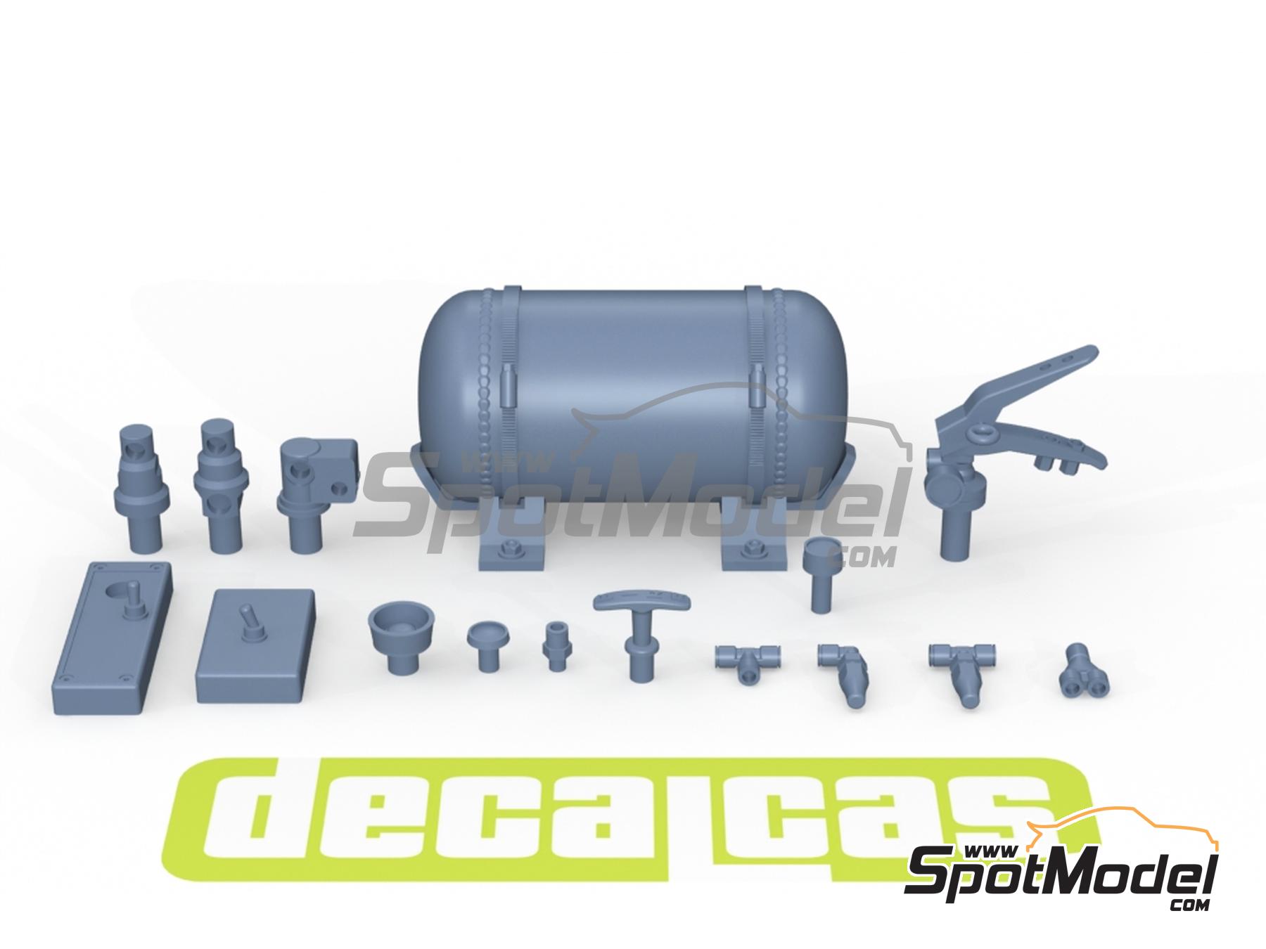 Image 5: Sistema completo de extinción - Extinguishing System - Tipo 01 | Extintor en escala 1/24 fabricado por Decalcas (ref. DCL-PAR122)