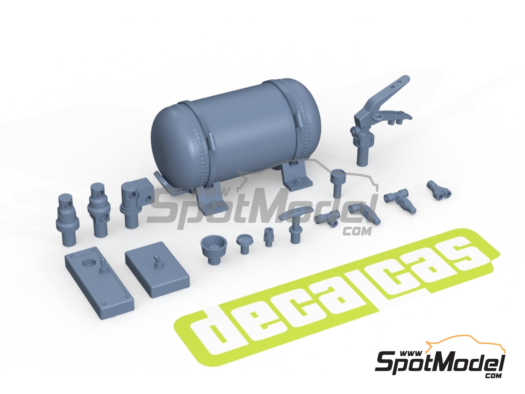 Image 6: Sistema completo de extinción - Extinguishing System - Tipo 01 | Extintor en escala 1/24 fabricado por Decalcas (ref. DCL-PAR122)