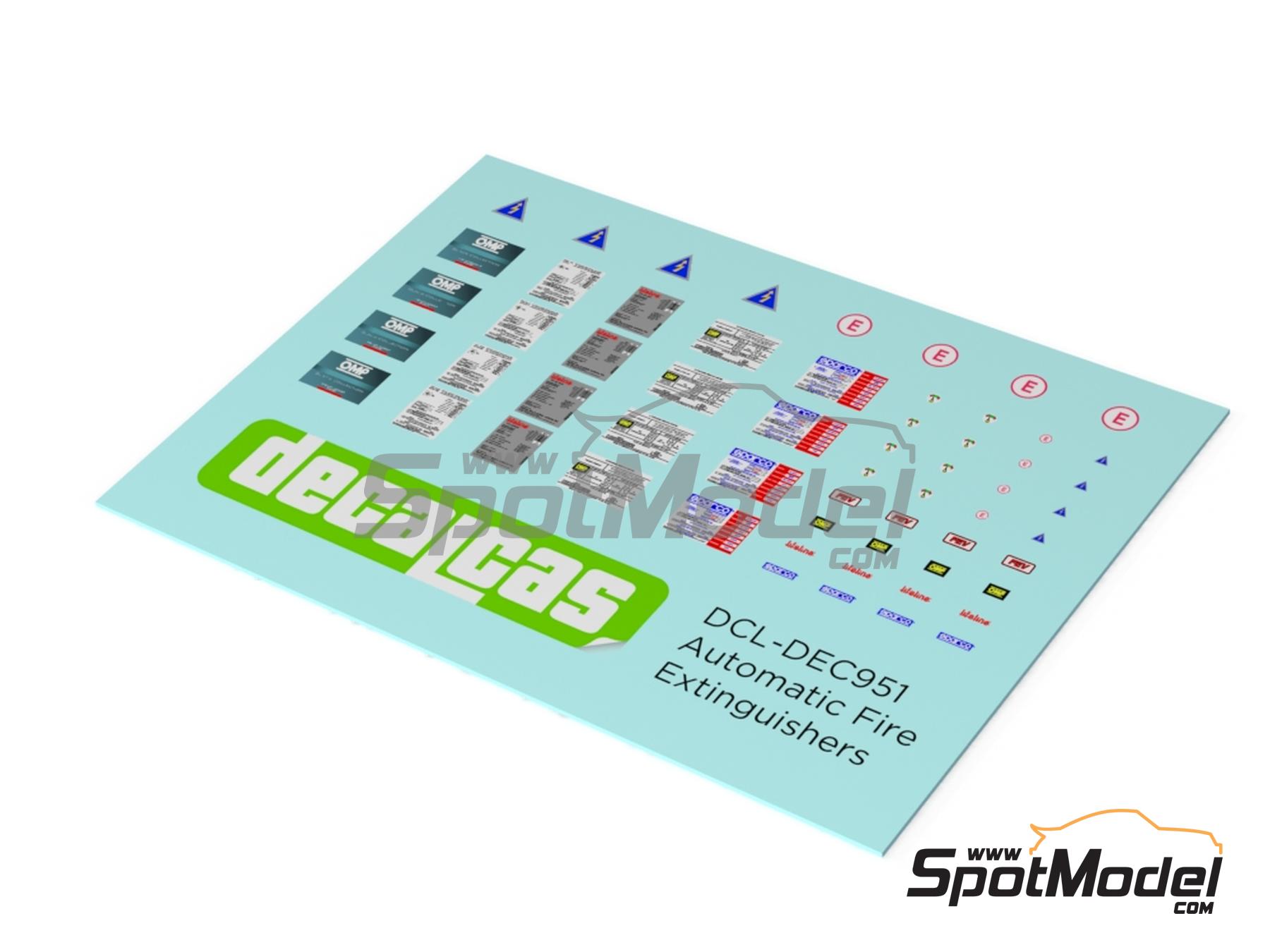 Image 8: Sistema completo de extinción - Extinguishing System - Tipo 01 | Extintor en escala 1/24 fabricado por Decalcas (ref. DCL-PAR122)