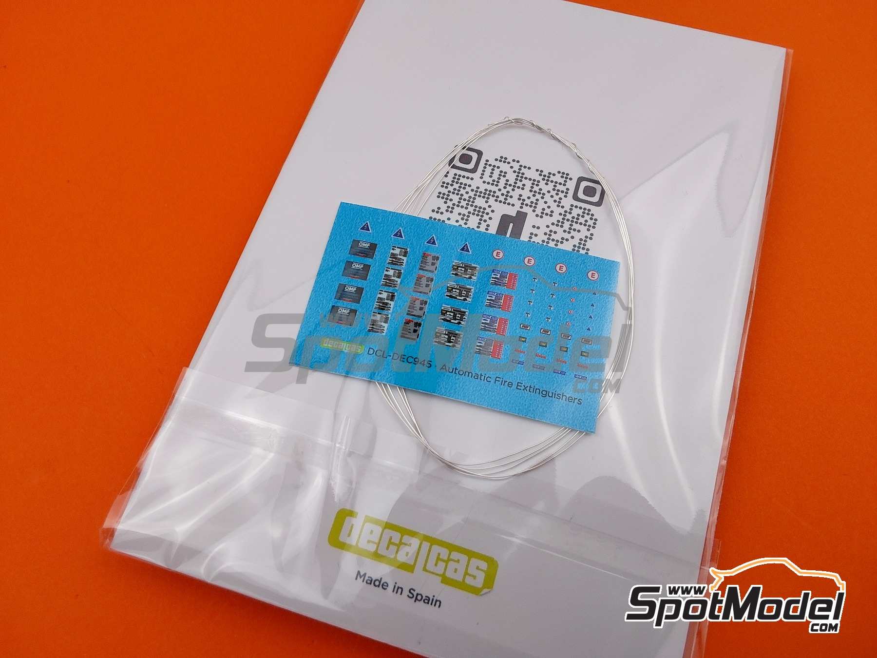 Image 11: Sistema completo de extinción - Extinguishing System - Tipo 01 | Extintor en escala 1/24 fabricado por Decalcas (ref. DCL-PAR122)