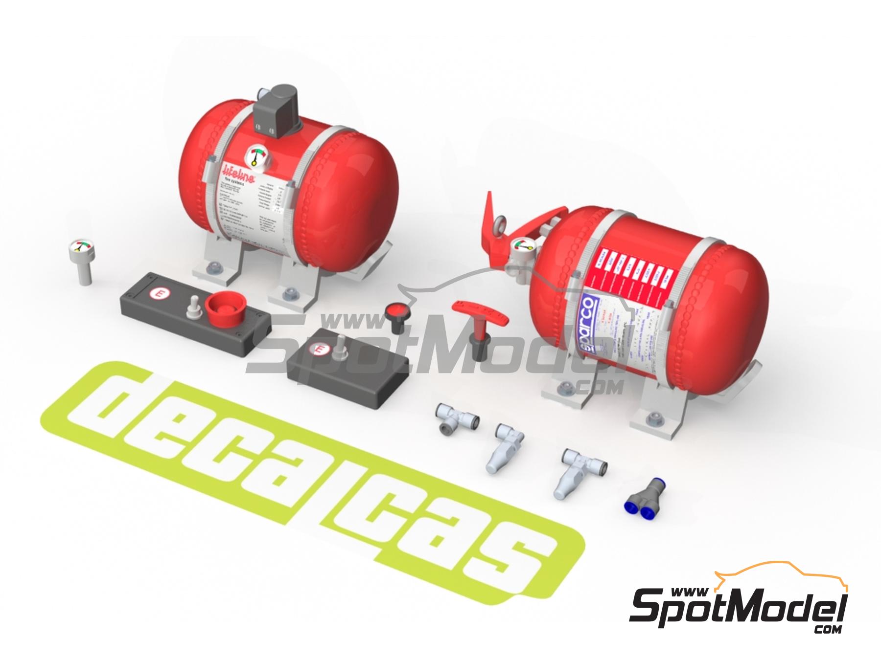 Image 1: Extinguishing System - Type02 | Fire extinguisher in 1/24 scale manufactured by Decalcas (ref.&nbsp;DCL-PAR123)