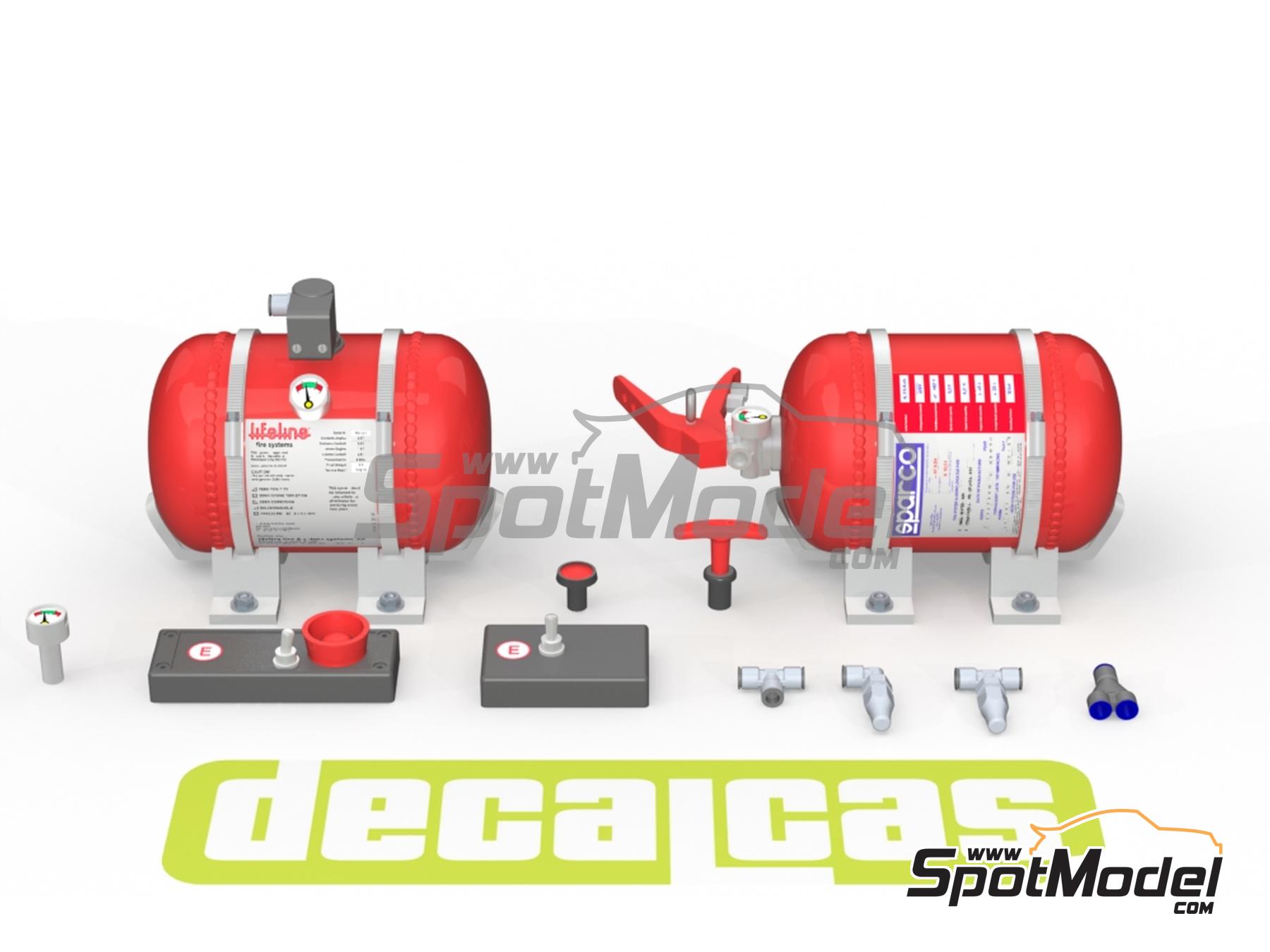 Image 2: Extinguishing System - Type02 | Fire extinguisher in 1/24 scale manufactured by Decalcas (ref.&nbsp;DCL-PAR123)