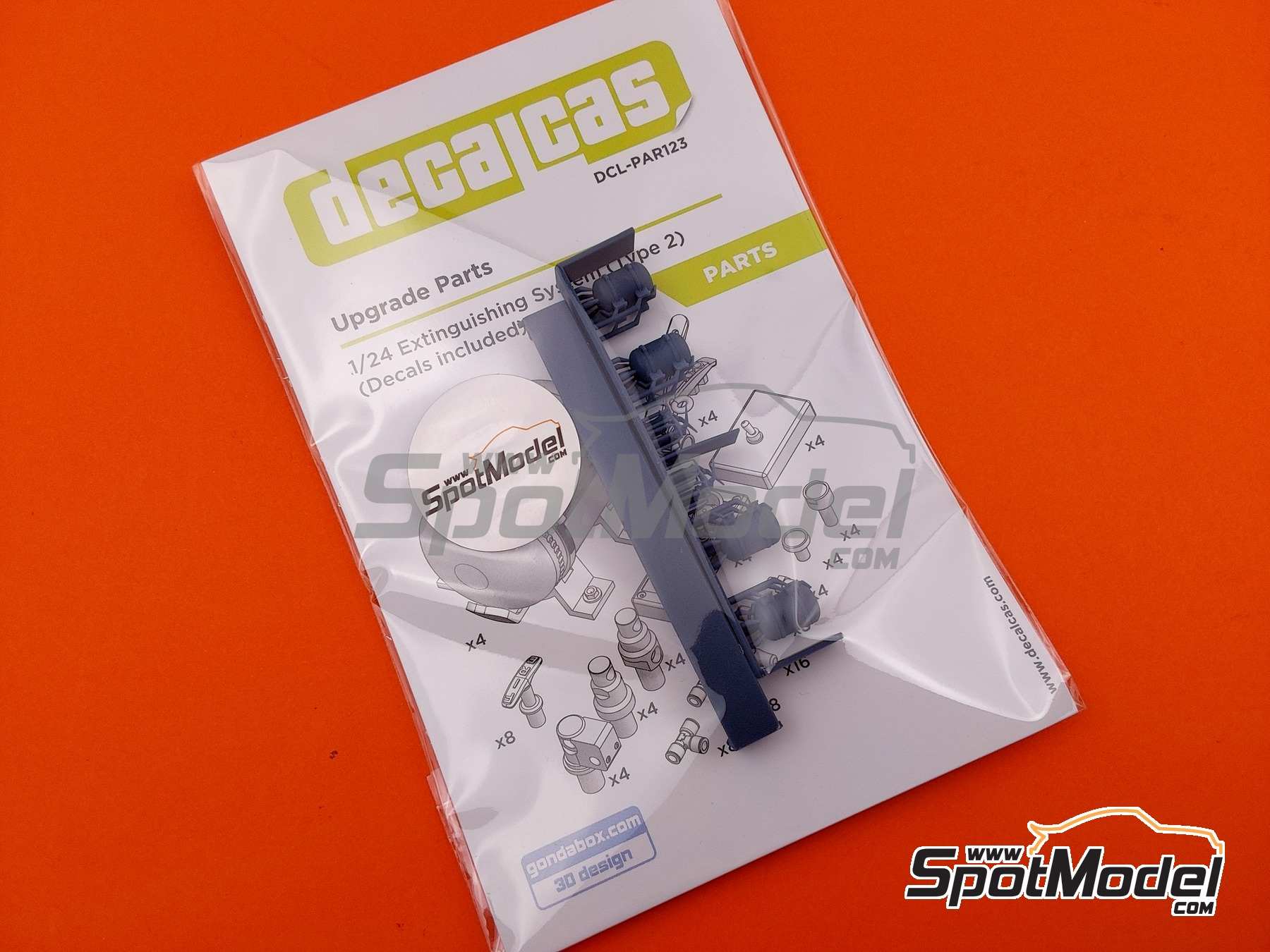 Image 9: Extinguishing System - Type02 | Fire extinguisher in 1/24 scale manufactured by Decalcas (ref.&nbsp;DCL-PAR123)