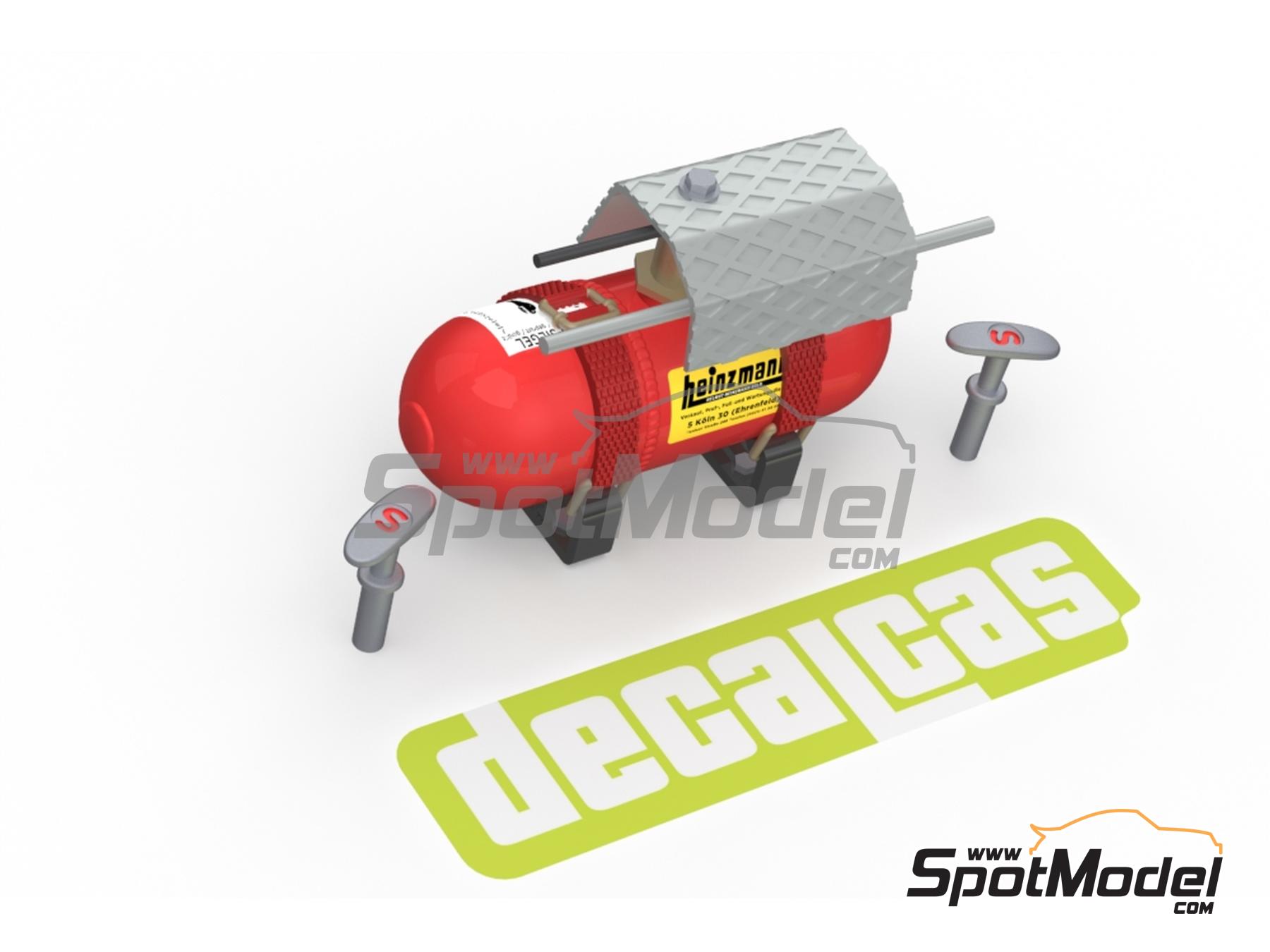 Image 6: Extintor Heinzmann - Heinzmann extinguisher | Extintor en escala&nbsp;1/24 fabricado por Decalcas (ref.&nbsp;DCL-PAR124)