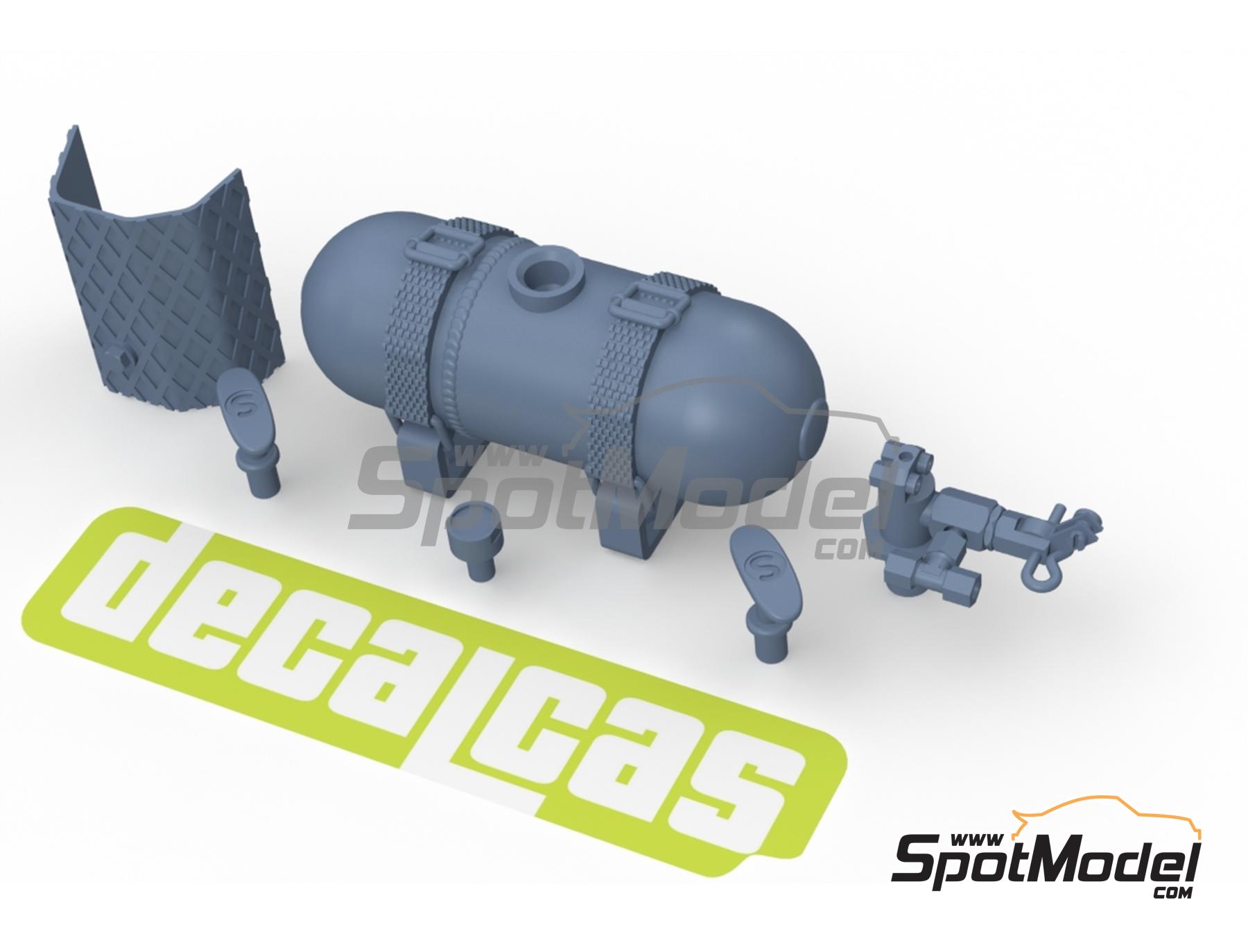 Image 7: Extintor Heinzmann - Heinzmann extinguisher | Extintor en escala&nbsp;1/24 fabricado por Decalcas (ref.&nbsp;DCL-PAR124)