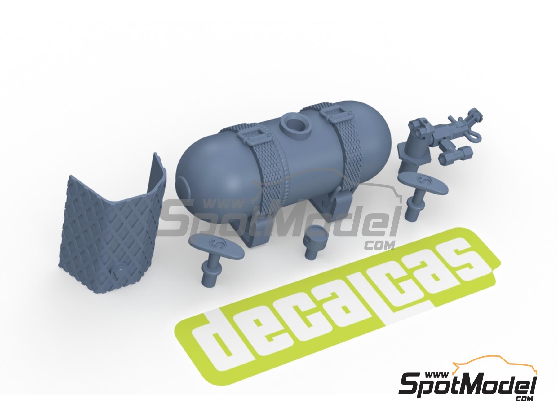 Image 9: Extintor Heinzmann - Heinzmann extinguisher | Extintor en escala&nbsp;1/24 fabricado por Decalcas (ref.&nbsp;DCL-PAR124)