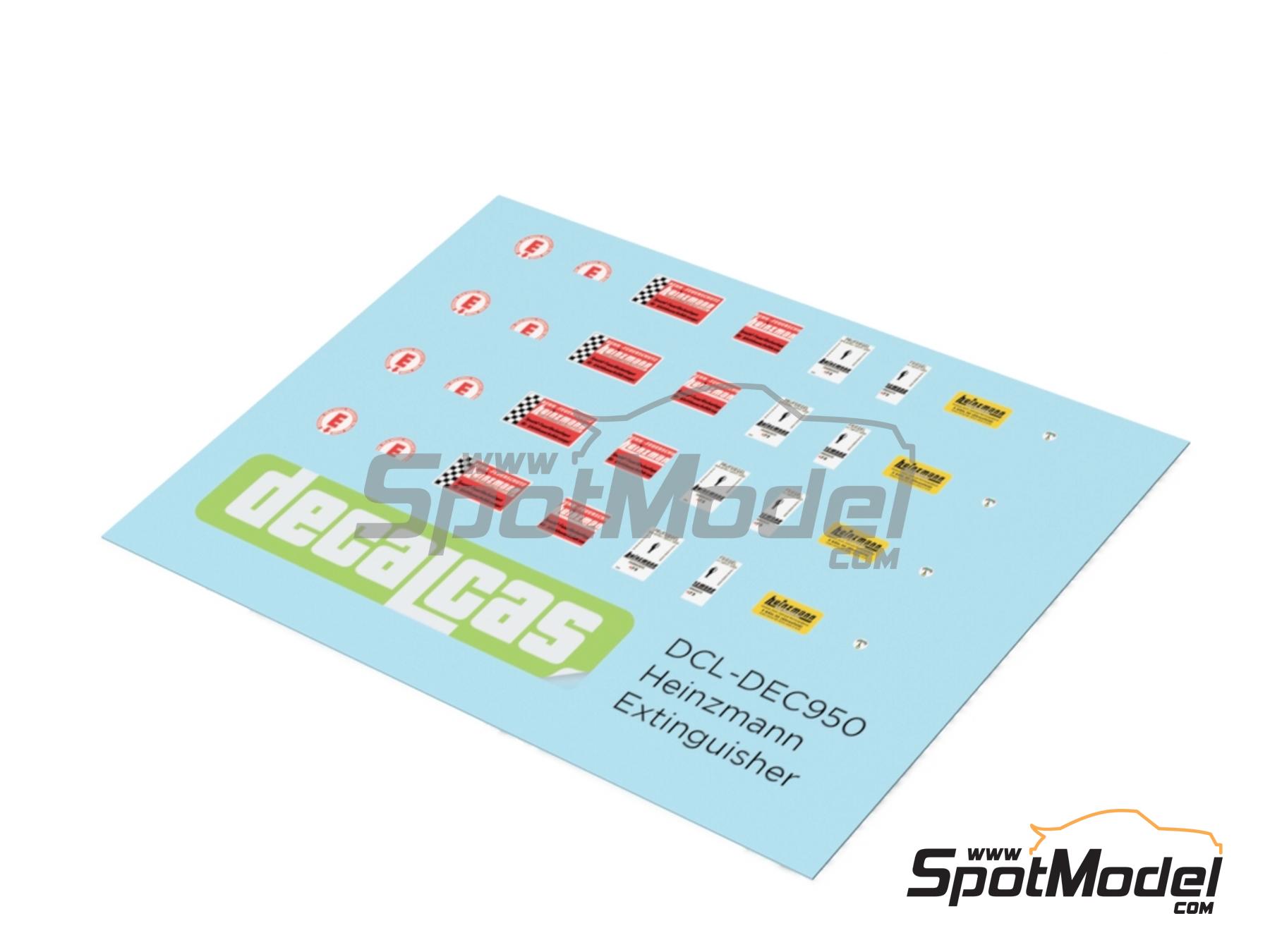 Image 10: Extintor Heinzmann - Heinzmann extinguisher | Extintor en escala&nbsp;1/24 fabricado por Decalcas (ref.&nbsp;DCL-PAR124)