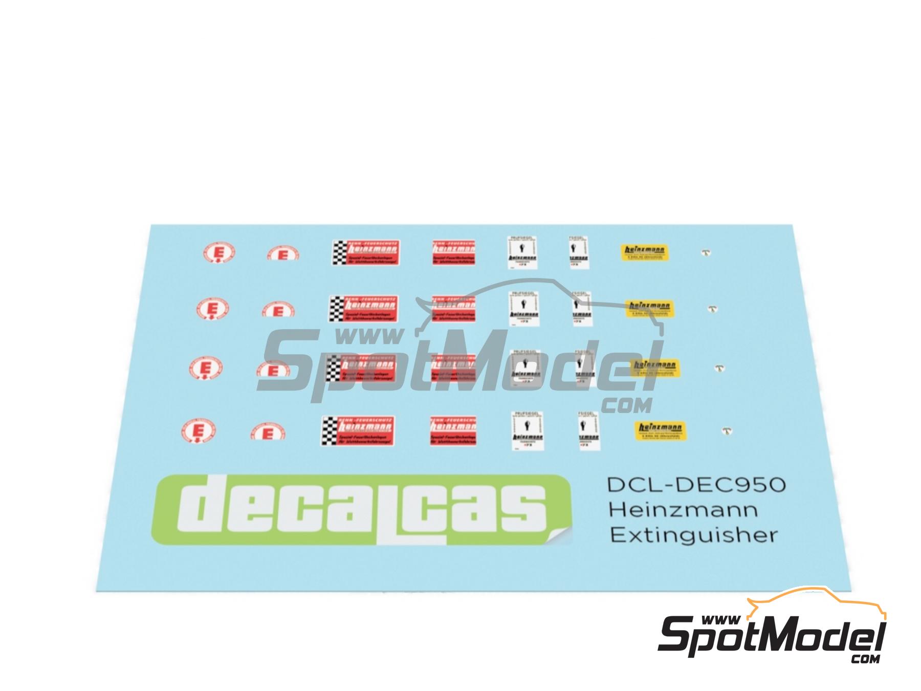 Image 11: Extintor Heinzmann - Heinzmann extinguisher | Extintor en escala&nbsp;1/24 fabricado por Decalcas (ref.&nbsp;DCL-PAR124)