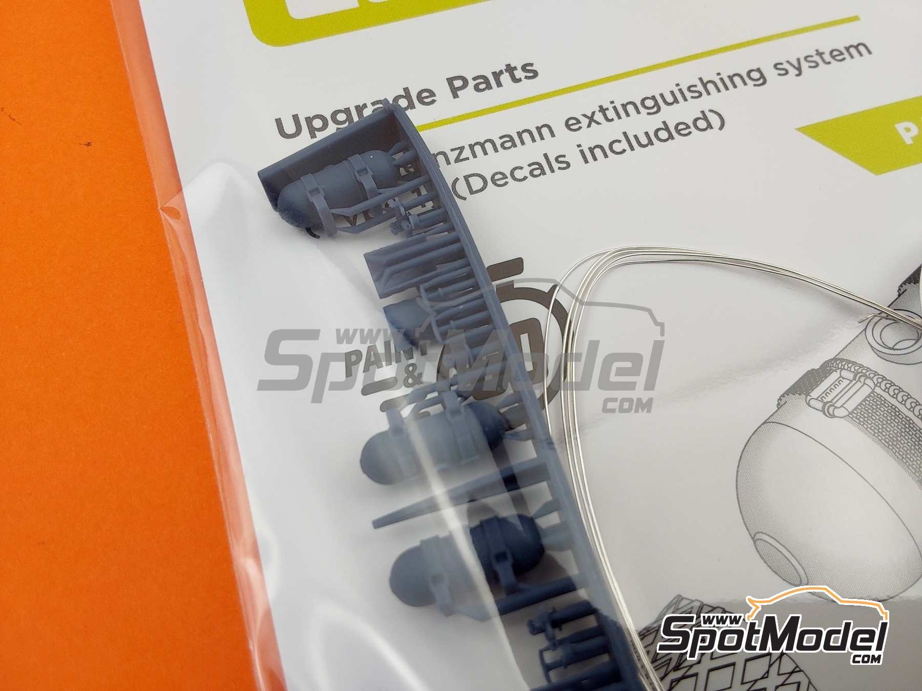 Image 16: Extintor Heinzmann - Heinzmann extinguisher | Extintor en escala&nbsp;1/24 fabricado por Decalcas (ref.&nbsp;DCL-PAR124)