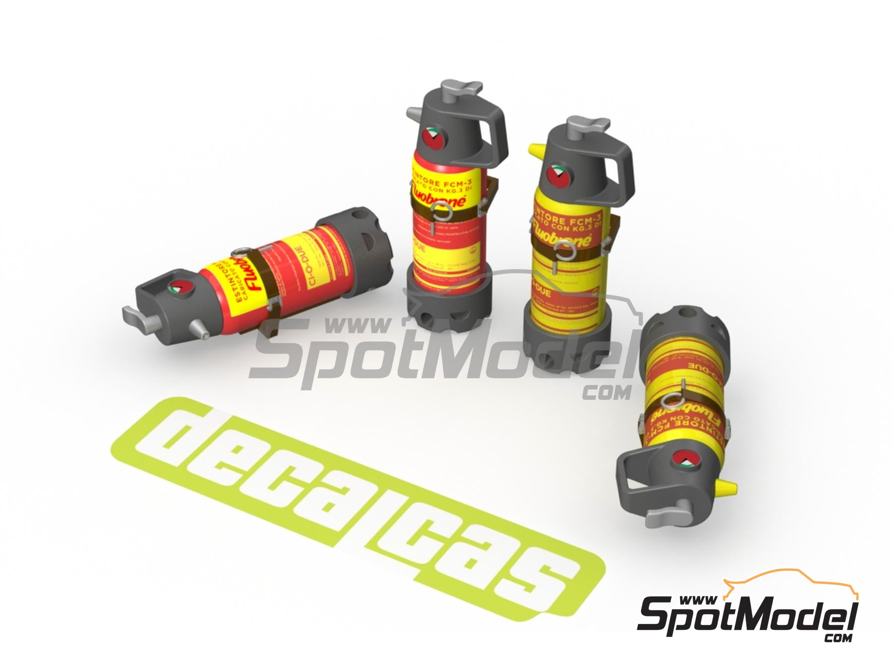 Image 1: Extintor Ci-O-Due para Lancia Stratos | Extintor en escala&nbsp;1/24 fabricado por Decalcas (ref.&nbsp;DCL-PAR125)