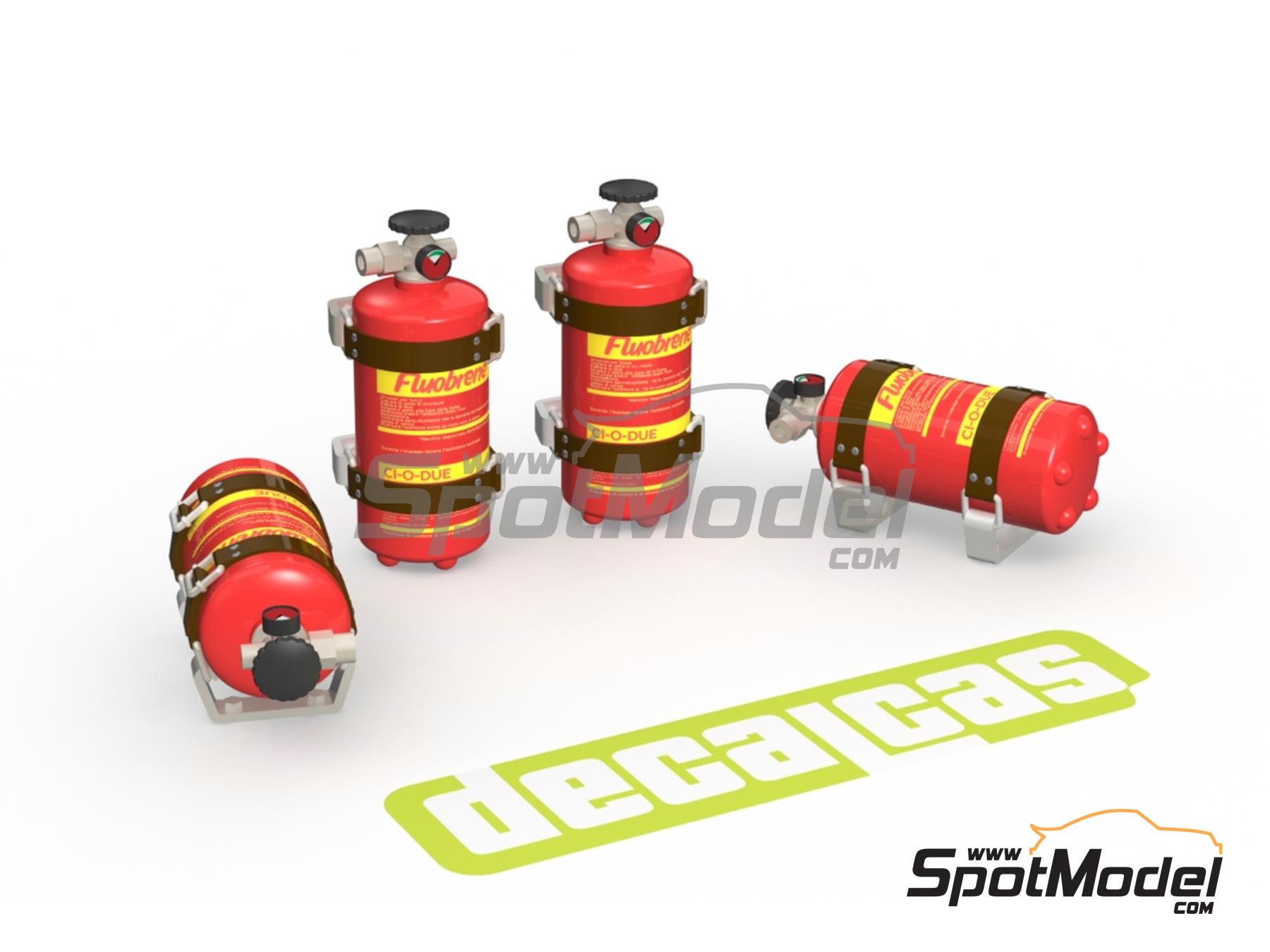 Image 6: Extintor Ci-O-Due para Lancia Stratos | Extintor en escala&nbsp;1/24 fabricado por Decalcas (ref.&nbsp;DCL-PAR125)