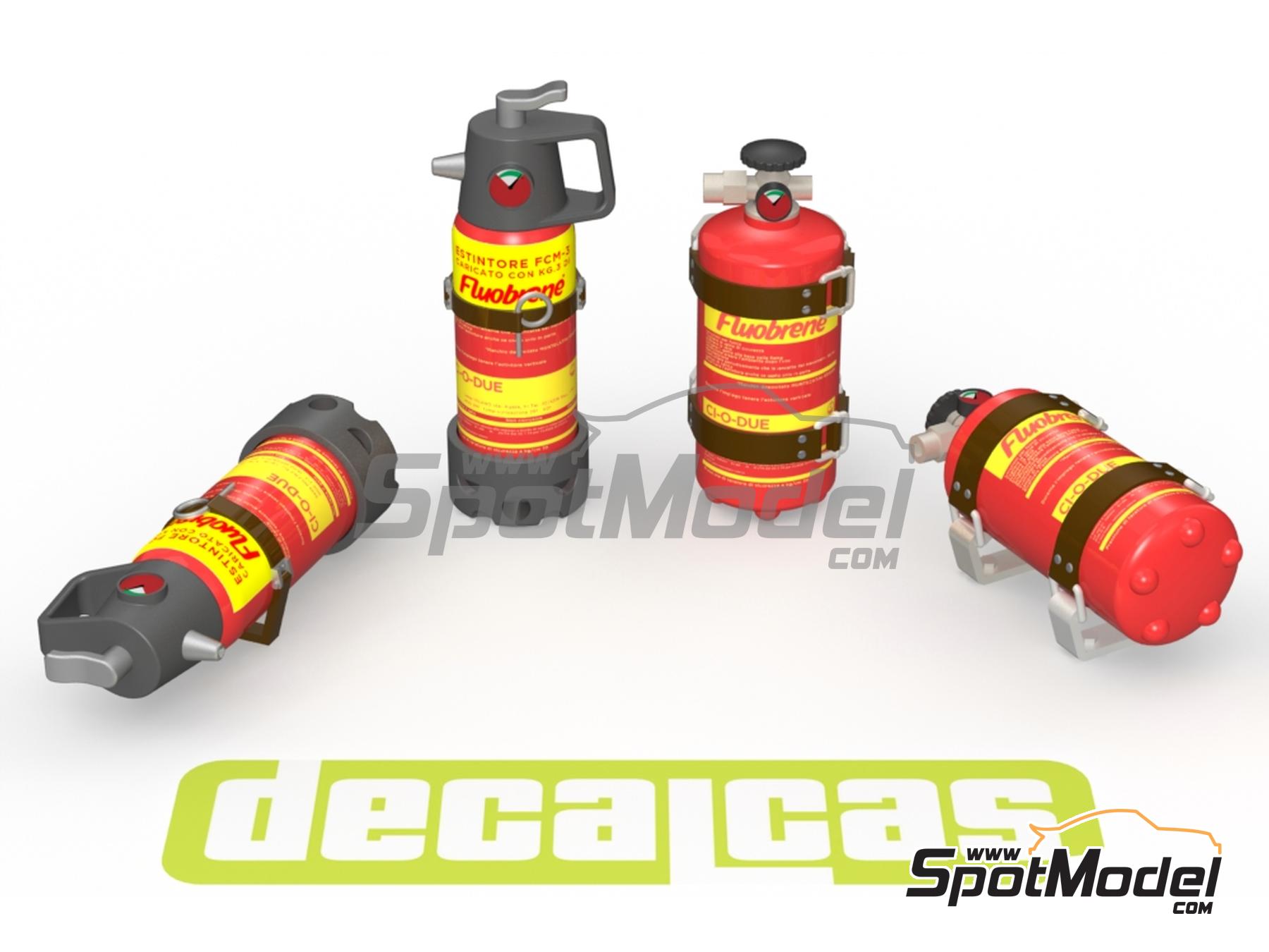 Image 12: Extintor Ci-O-Due para Lancia Stratos | Extintor en escala&nbsp;1/24 fabricado por Decalcas (ref.&nbsp;DCL-PAR125)