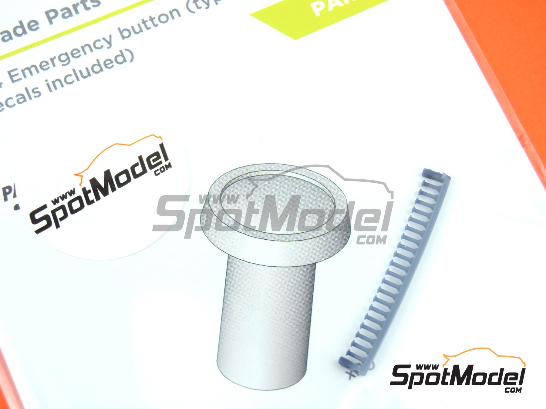 Image 16: Pulsador de emergencia - Tipo 4 | Detalle en escala&nbsp;1/24 fabricado por Decalcas (ref.&nbsp;DCL-PAR126)
