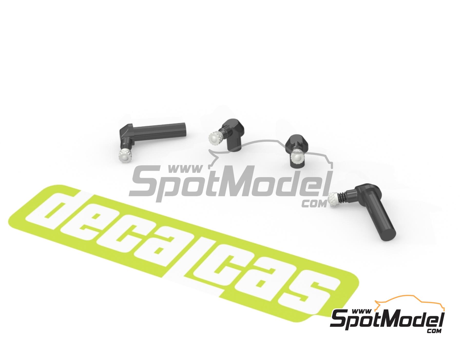 Image 1: V&aacute;lvula de inflado acodada a 90 grados - 90 Degree Valve Stems - Tipo 1 | V&aacute;lvula de inflado en escala&nbsp;1/12 fabricado por Decalcas (ref.&nbsp;DCL-PAR136)