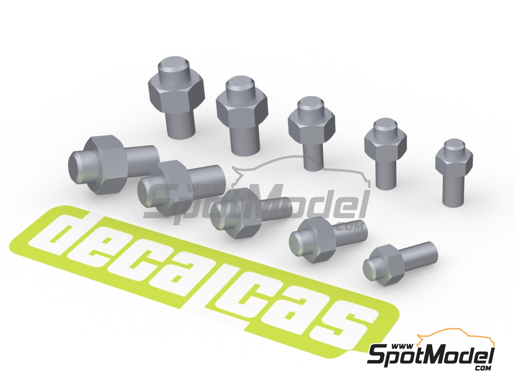 Image 1: Hexagon nuts with rod - type 1 - 1.5 - 2.5 mm | Fasteners manufactured by Decalcas (ref.&nbsp;DCL-PAR145)