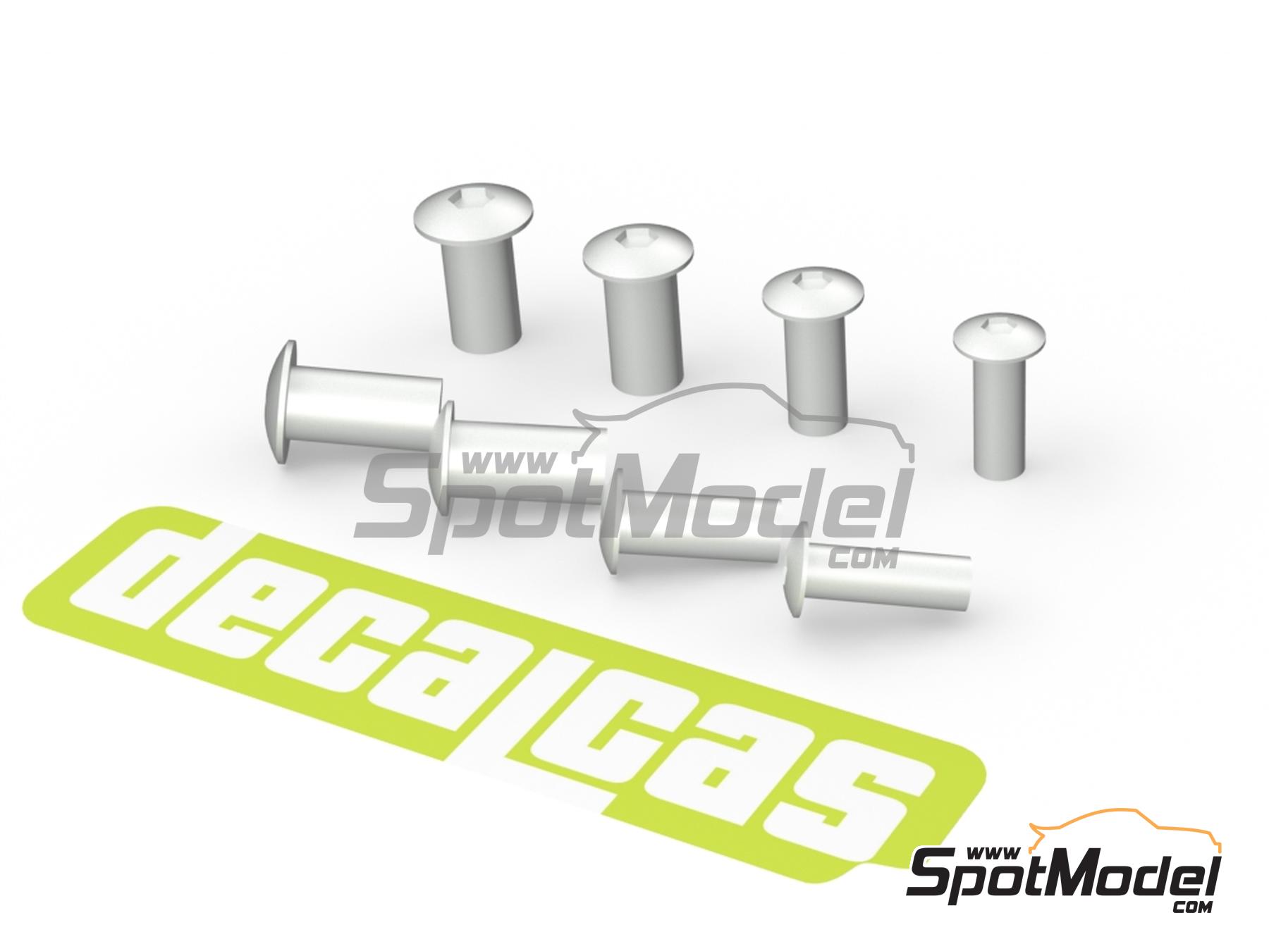 Image 1: Cabezas de tornillos redondos anchos con ranura hexagonal - Fairing screws hex socket head 1.75 - 2.5 mm | Tornillos fabricado por Decalcas (ref.&nbsp;DCL-PAR146)