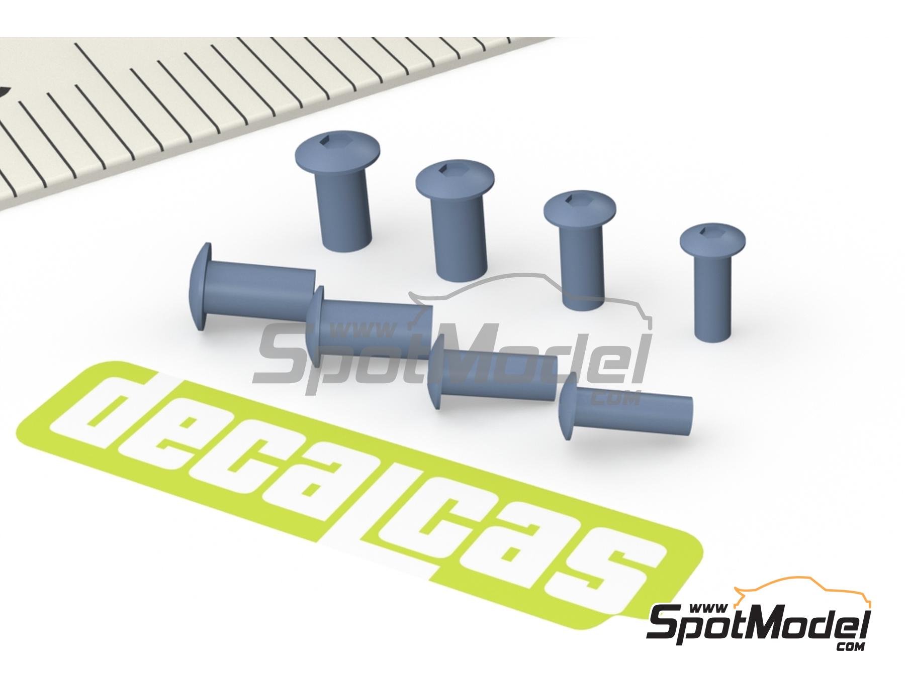 Image 4: Cabezas de tornillos redondos anchos con ranura hexagonal - Fairing screws hex socket head 1.75 - 2.5 mm | Tornillos fabricado por Decalcas (ref.&nbsp;DCL-PAR146)