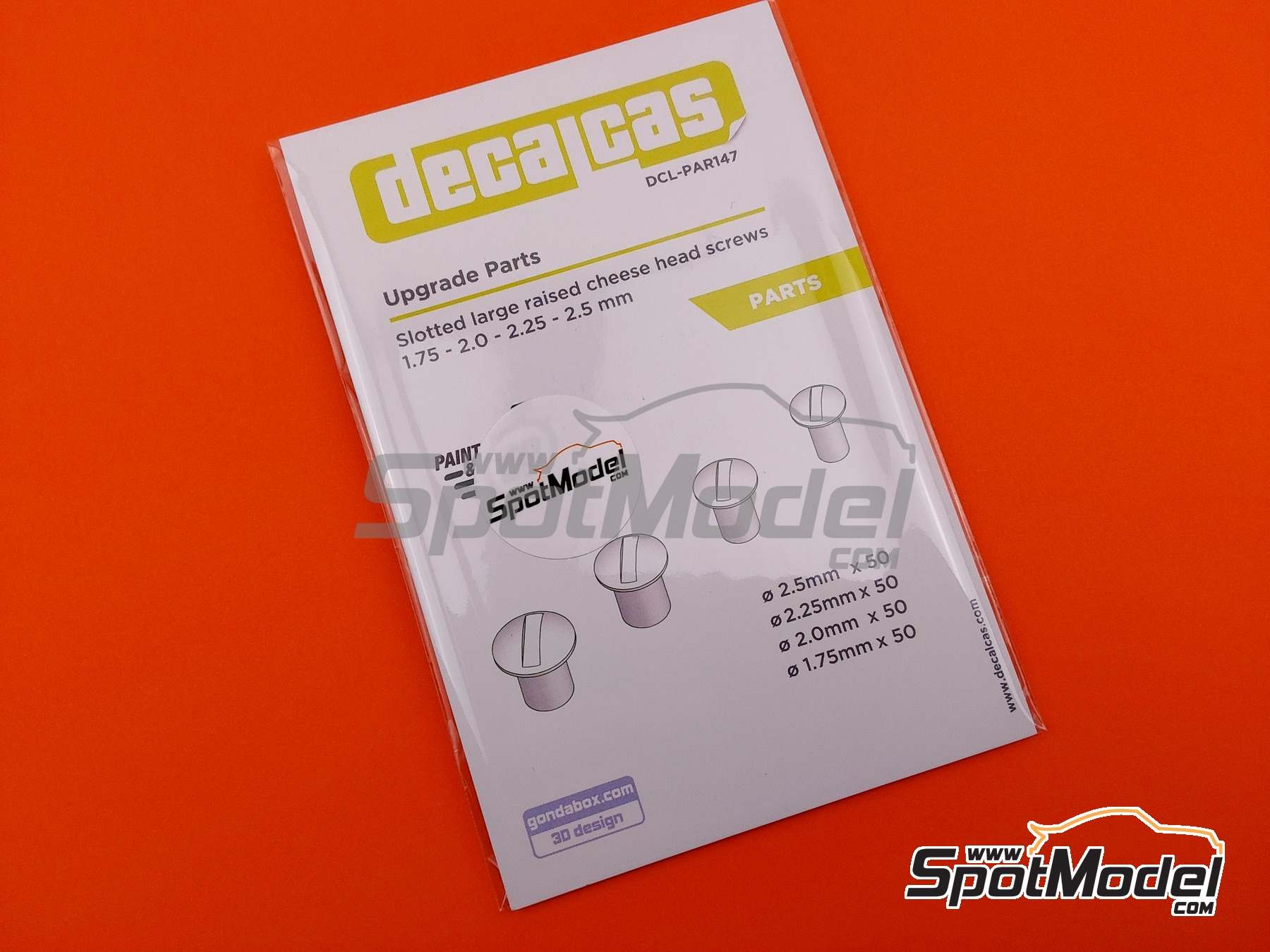 Image 11: Slotted large raised cheese head screws 1.75 - 2.5 mm | Fasteners manufactured by Decalcas (ref.&nbsp;DCL-PAR147)