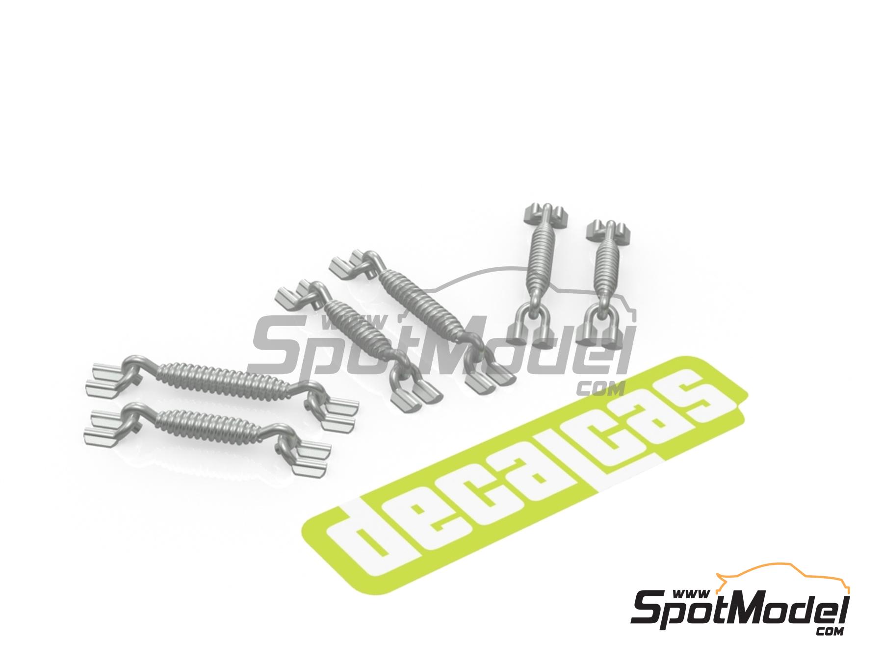 Image 3: Long and short springs for exhausts | Detail in 1/9 scale manufactured by Decalcas (ref. DCL-PAR152)