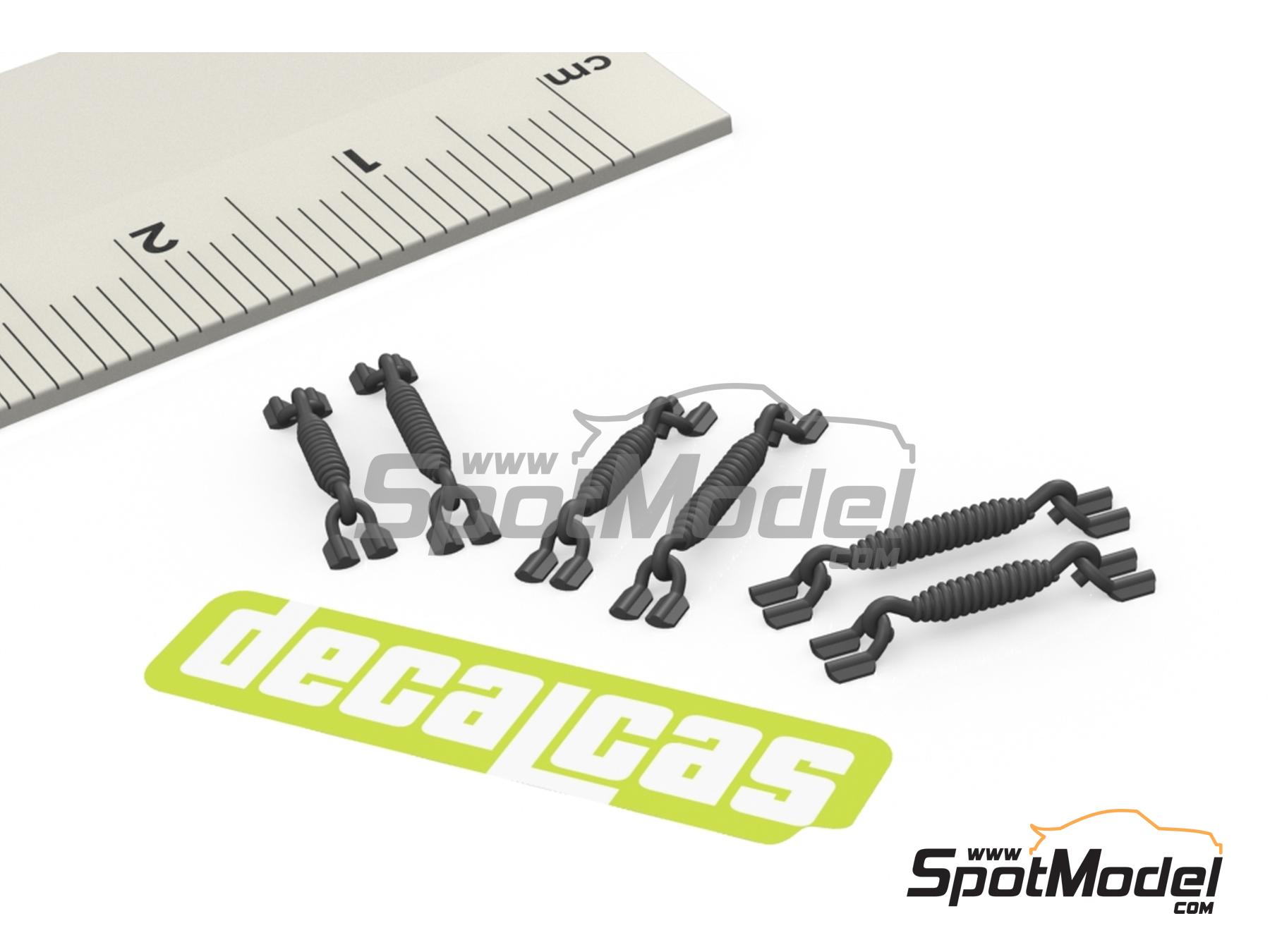 Image 4: Long and short springs for exhausts | Detail in 1/9 scale manufactured by Decalcas (ref. DCL-PAR152)