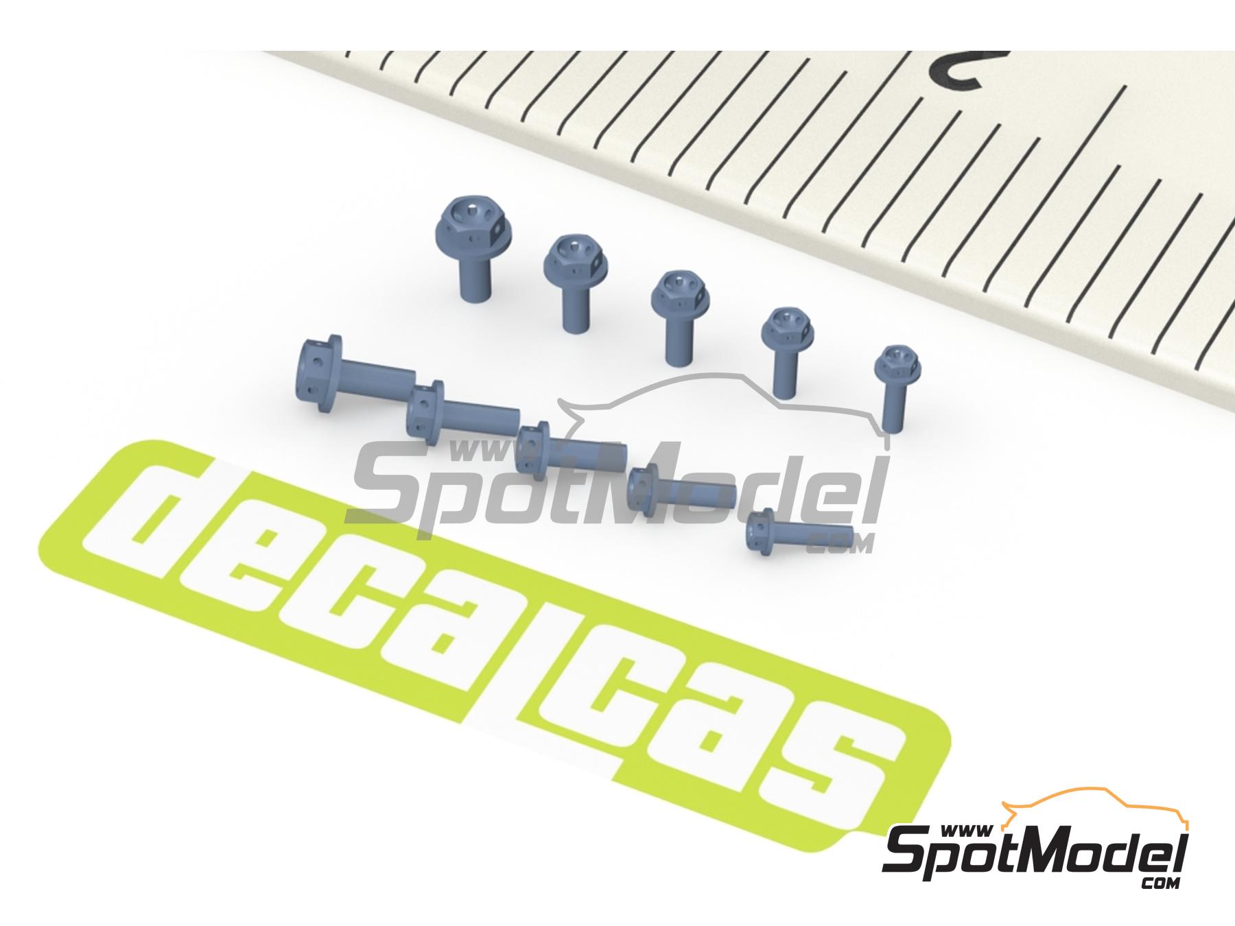 Image 4: Cabeza de tornillo hexagonal con brida estampada y taladro para cable de seguridad - Hexagonal flange bolt drilled 0.7 - 1.2 mm | Tornillos fabricado por Decalcas (ref.&nbsp;DCL-PAR156)