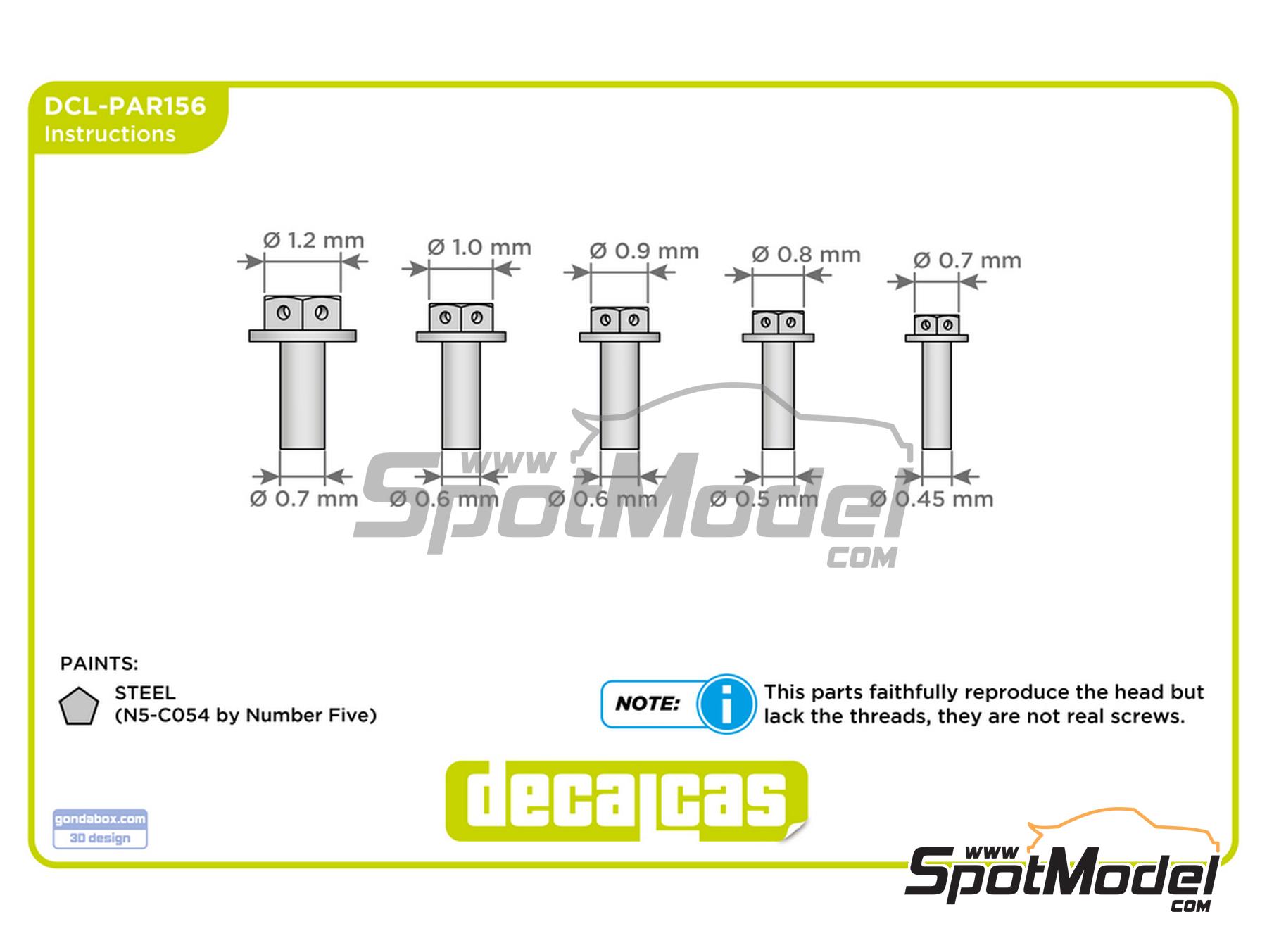 Image 6: Cabeza de tornillo hexagonal con brida estampada y taladro para cable de seguridad - Hexagonal flange bolt drilled 0.7 - 1.2 mm | Tornillos fabricado por Decalcas (ref.&nbsp;DCL-PAR156)