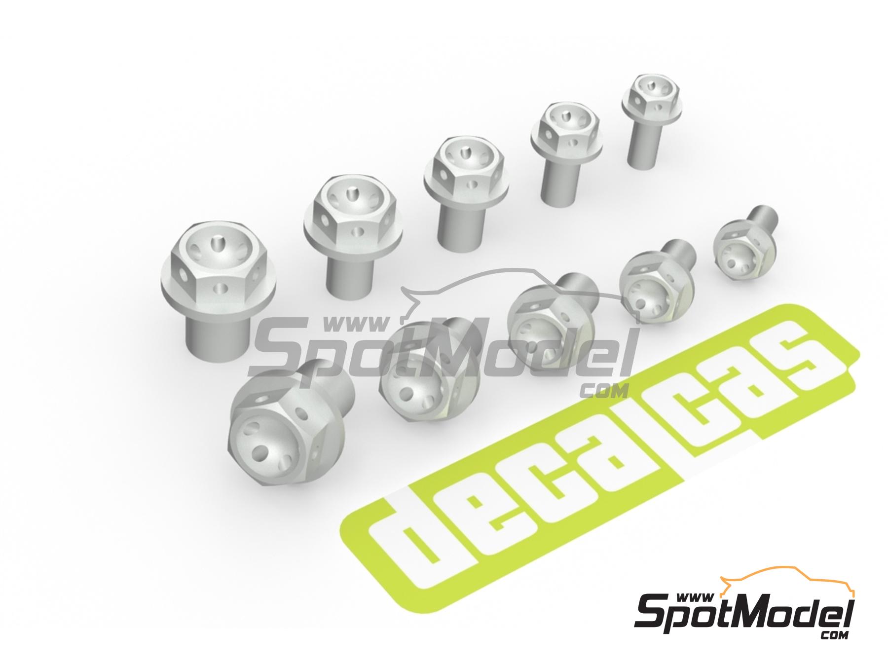 Image 3: Hexagonal flange bolt drilled 1.5 - 2.5 mm | Fasteners manufactured by Decalcas (ref.&nbsp;DCL-PAR157)
