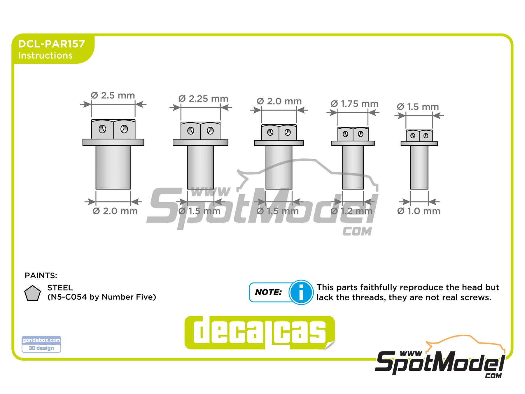 Image 6: Hexagonal flange bolt drilled 1.5 - 2.5 mm | Fasteners manufactured by Decalcas (ref.&nbsp;DCL-PAR157)