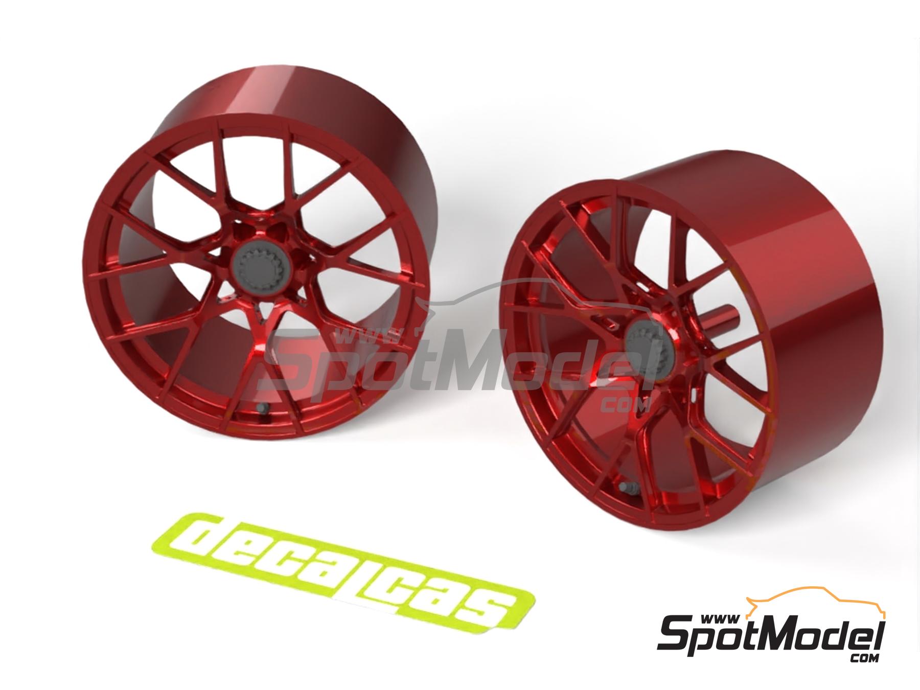 Image 1: Forged aluminium rims for Porsche 911 992 GT3 RS | Rims in 1/24 scale manufactured by Decalcas (ref. DCL-PAR163)