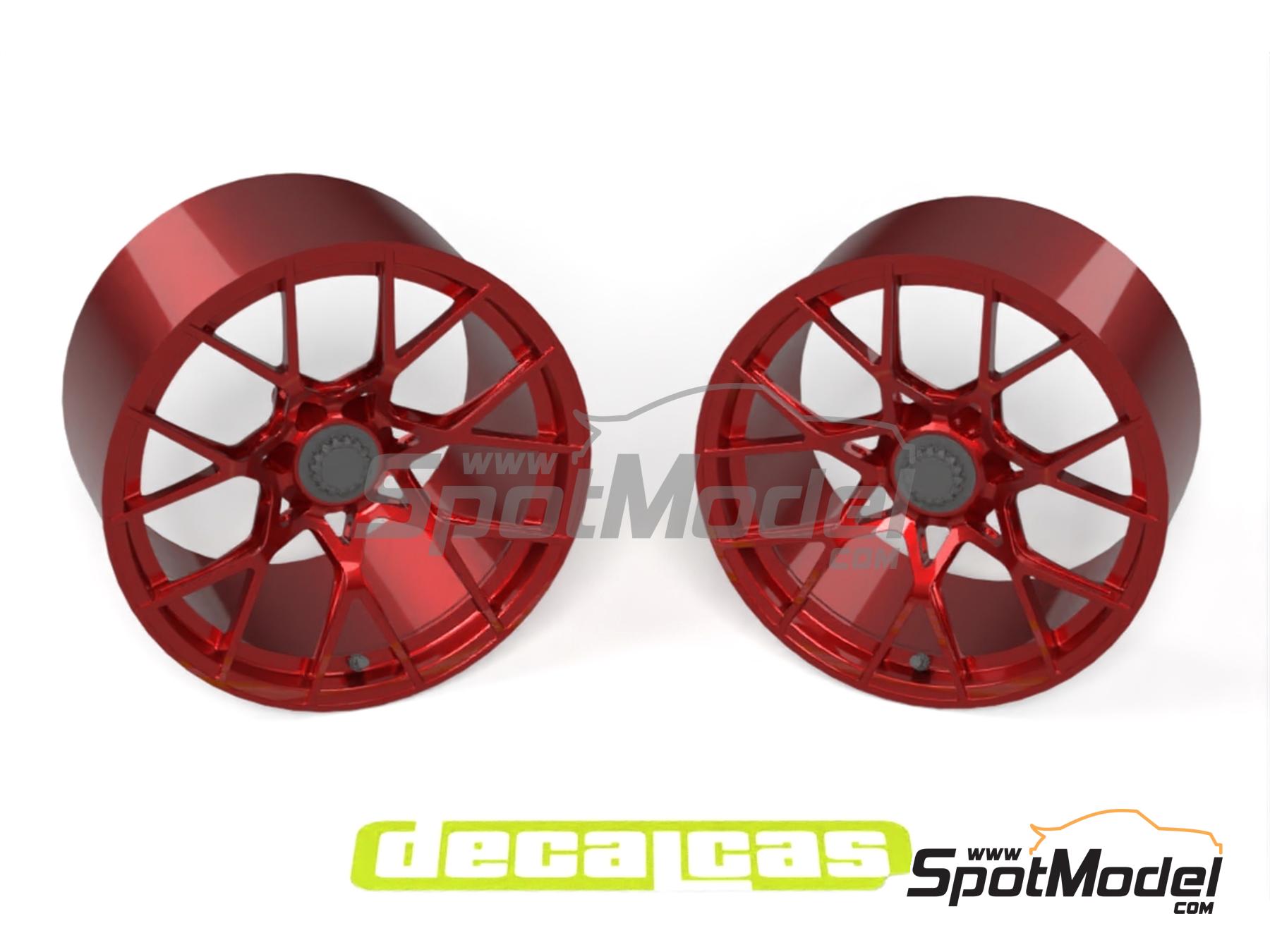 Image 2: Forged aluminium rims for Porsche 911 992 GT3 RS | Rims in 1/24 scale manufactured by Decalcas (ref. DCL-PAR163)