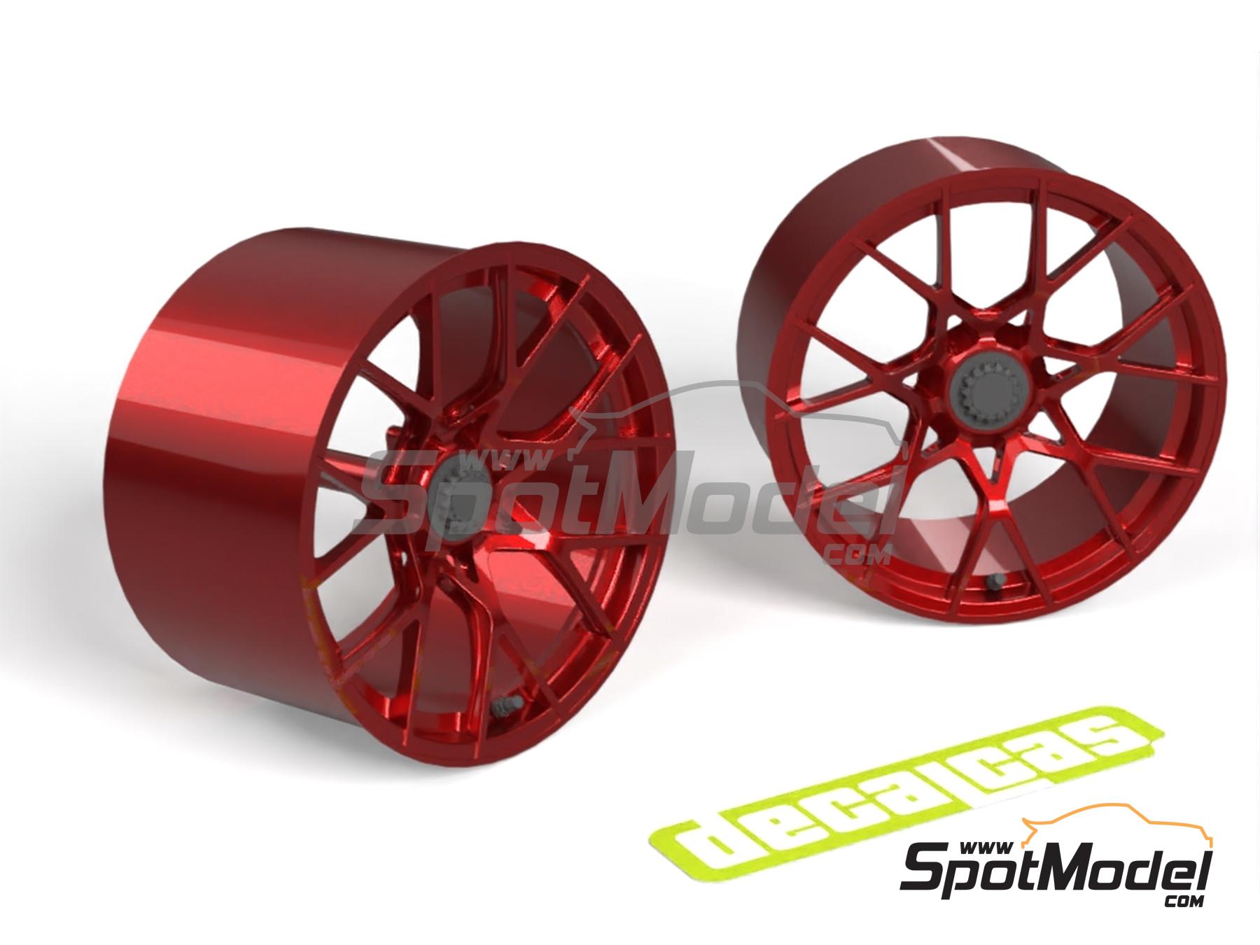 Image 3: Forged aluminium rims for Porsche 911 992 GT3 RS | Rims in 1/24 scale manufactured by Decalcas (ref. DCL-PAR163)