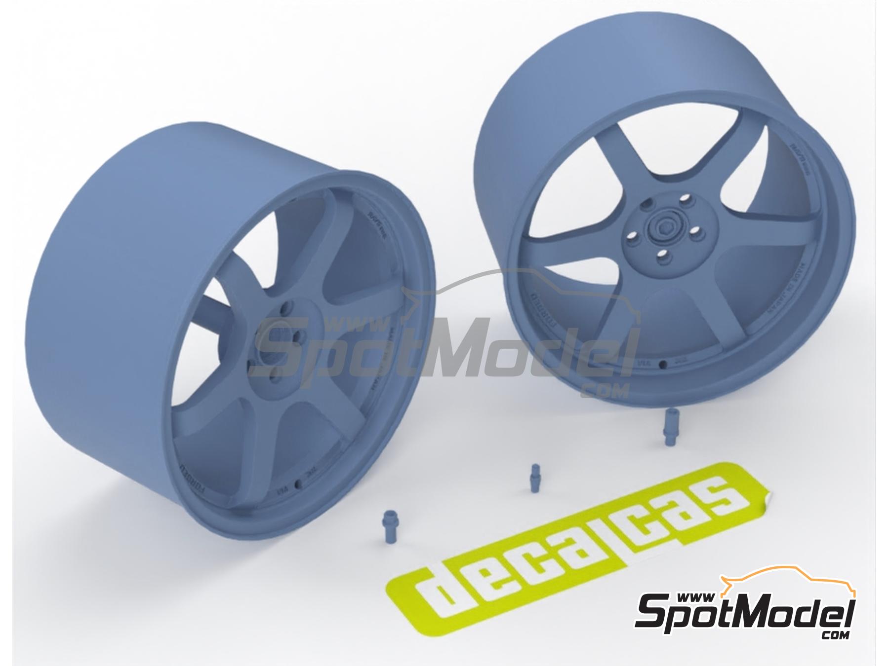 Image 8: Volk Racing Rays TE37-SL | Rims in 1/24 scale manufactured by Decalcas (ref.&nbsp;DCL-PAR166)