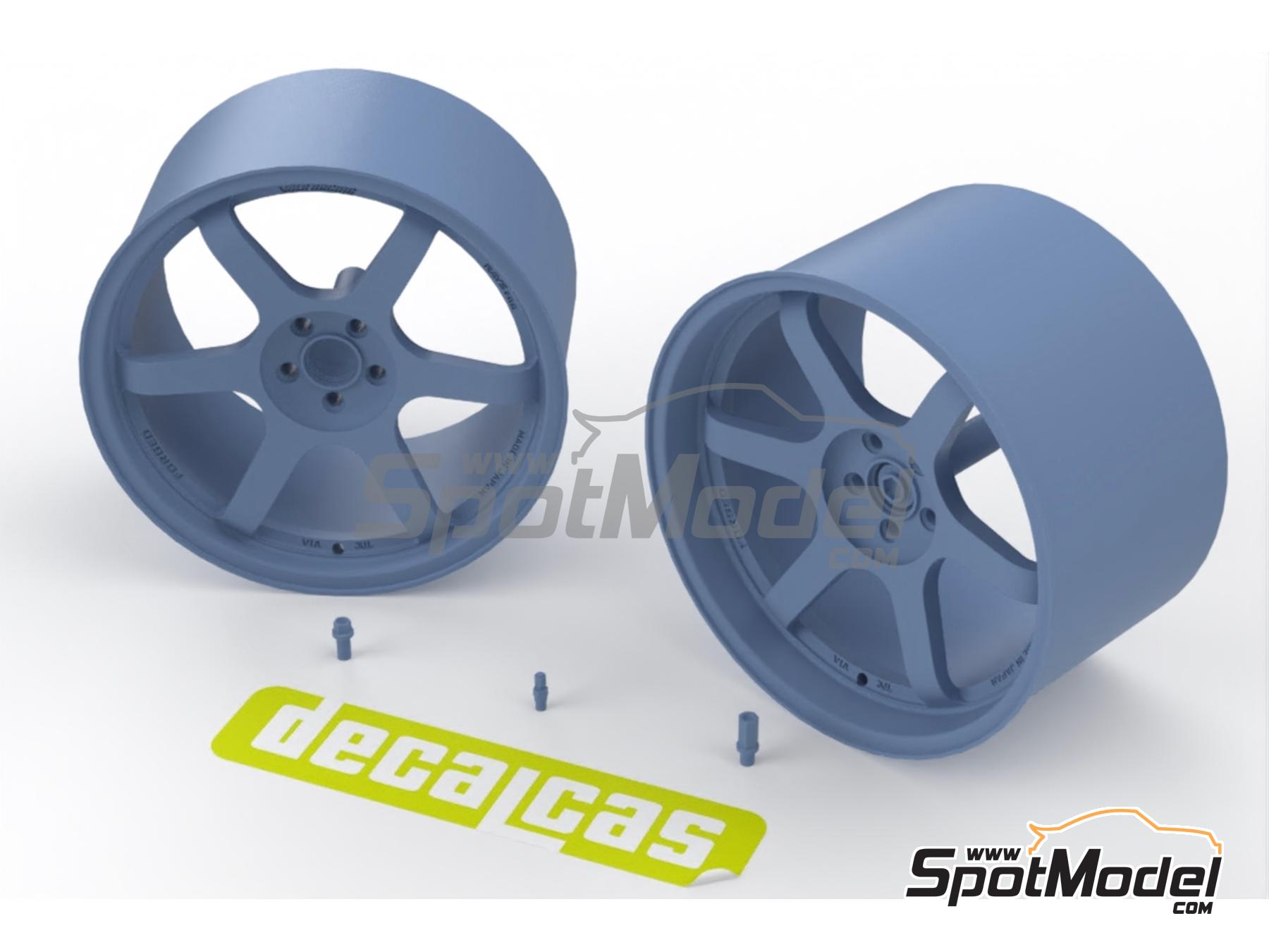 Image 10: Volk Racing Rays TE37-SL | Rims in 1/24 scale manufactured by Decalcas (ref.&nbsp;DCL-PAR166)