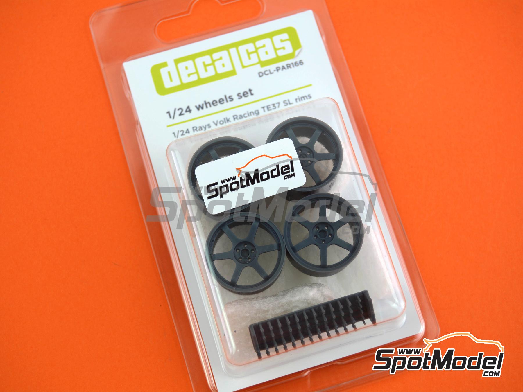 Image 14: Volk Racing Rays TE37-SL | Rims in 1/24 scale manufactured by Decalcas (ref.&nbsp;DCL-PAR166)