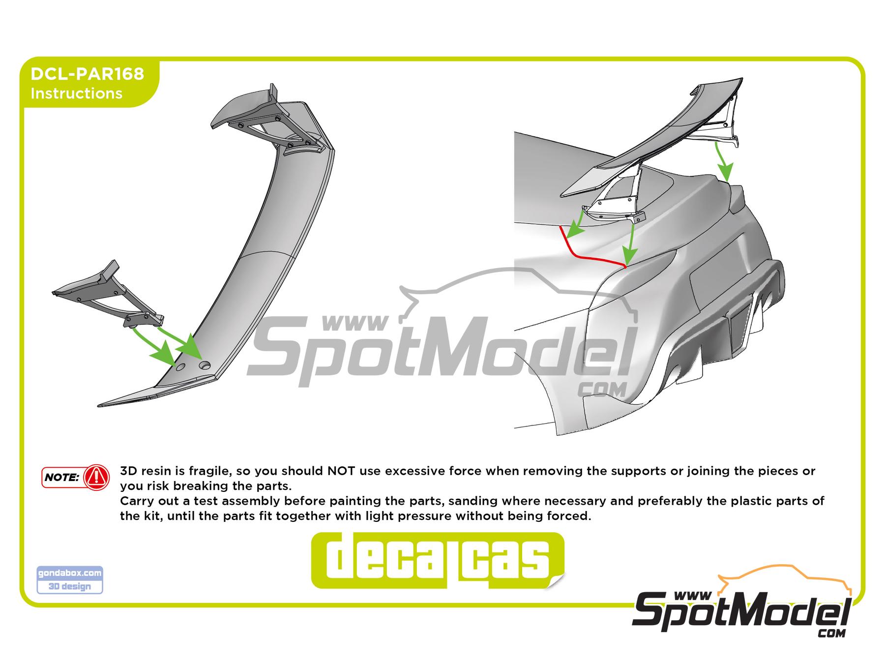 Image 10: Aler&oacute;n VoltexGT tipo 12 | Set de mejora y detallado en escala&nbsp;1/24 fabricado por Decalcas (ref.&nbsp;DCL-PAR168)