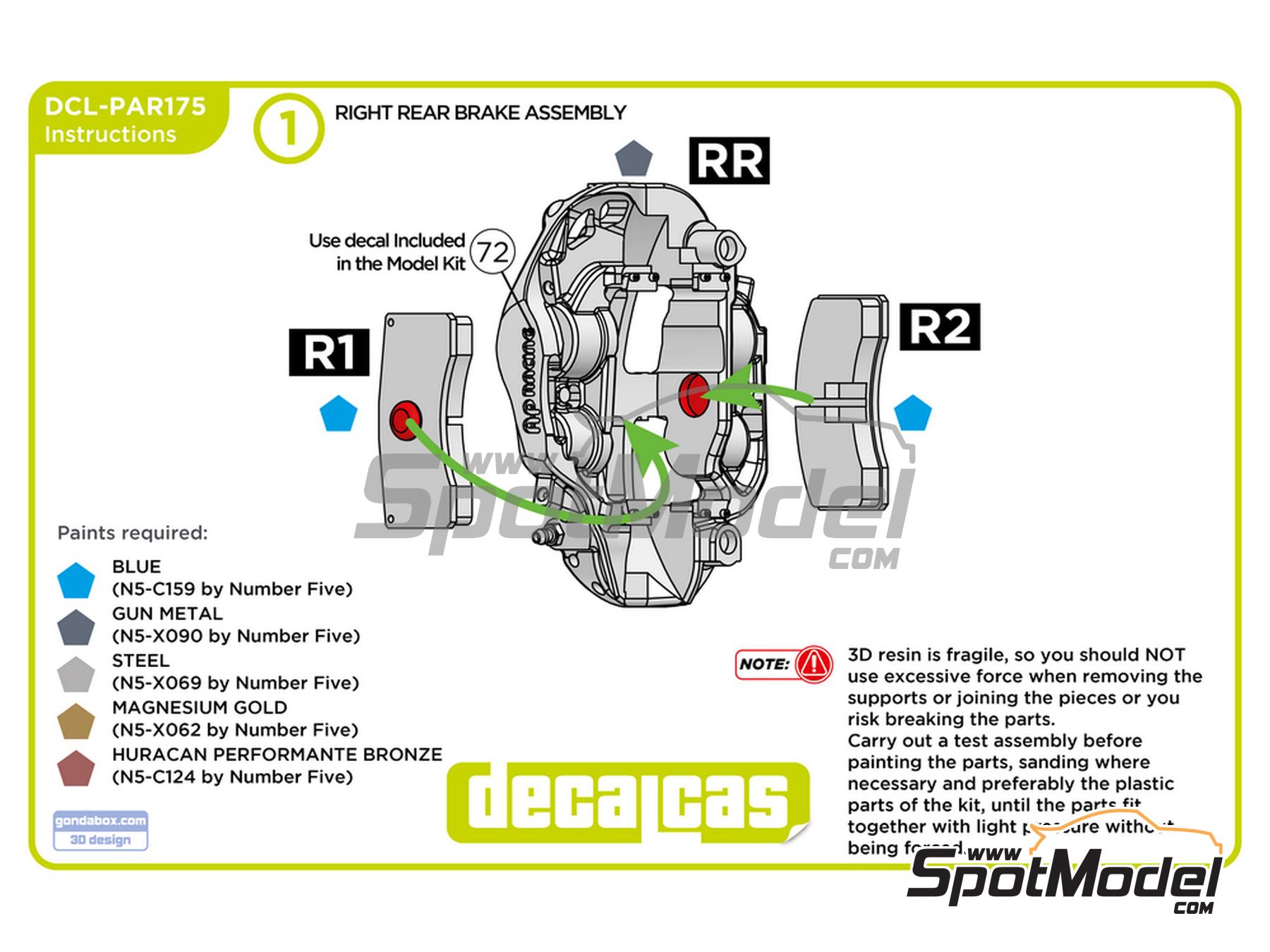 Image 10: Sistema de freno AP Racing para BMW M4 GT3 | Frenos en escala&nbsp;1/24 fabricado por Decalcas (ref.&nbsp;DCL-PAR175)