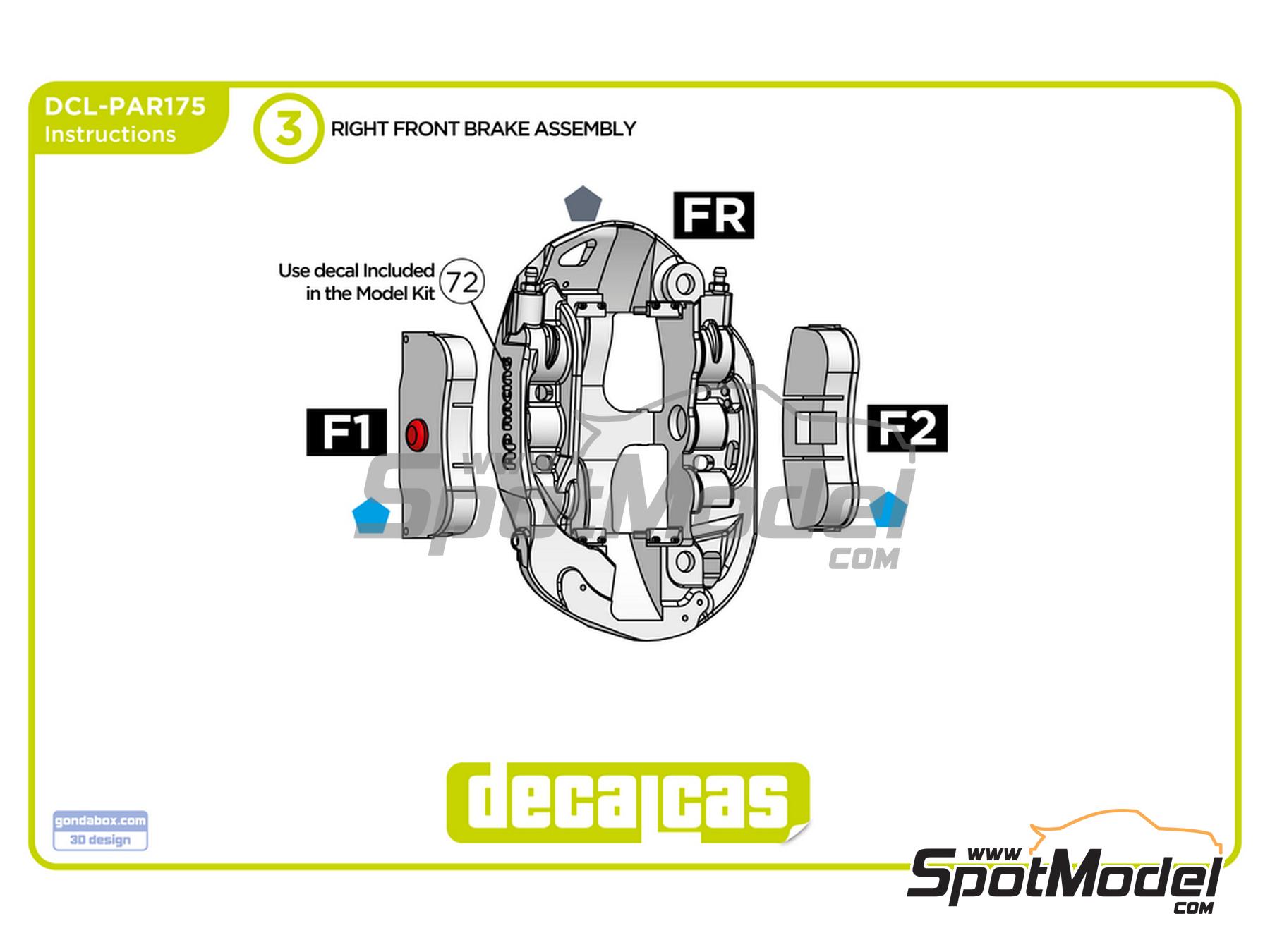 Image 12: Sistema de freno AP Racing para BMW M4 GT3 | Frenos en escala&nbsp;1/24 fabricado por Decalcas (ref.&nbsp;DCL-PAR175)