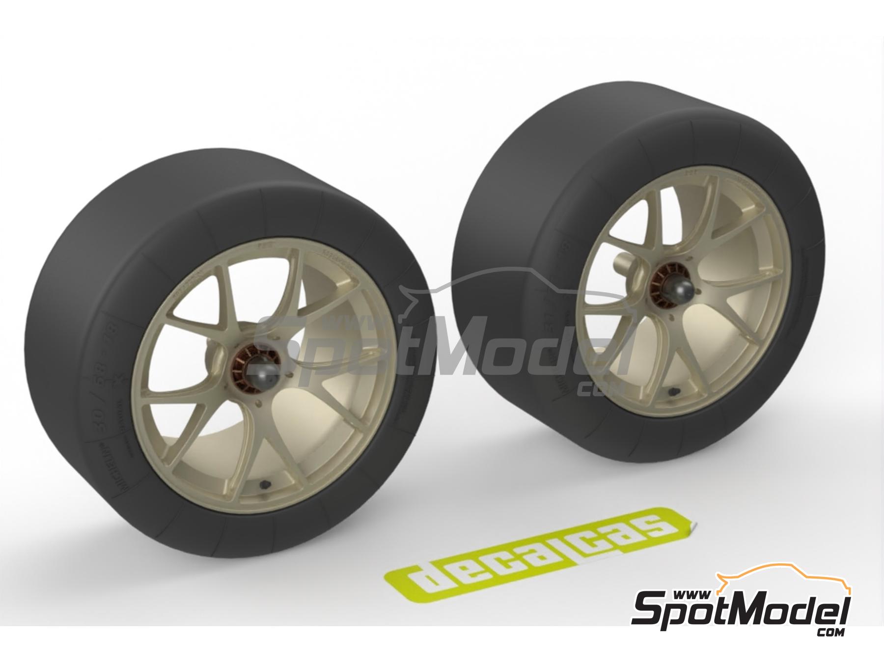 Image 1: Llantas BBS con neum&aacute;ticos para BMW M4 GT3 | Set de llantas y neum&aacute;ticos en escala&nbsp;1/24 fabricado por Decalcas (ref.&nbsp;DCL-PAR176)