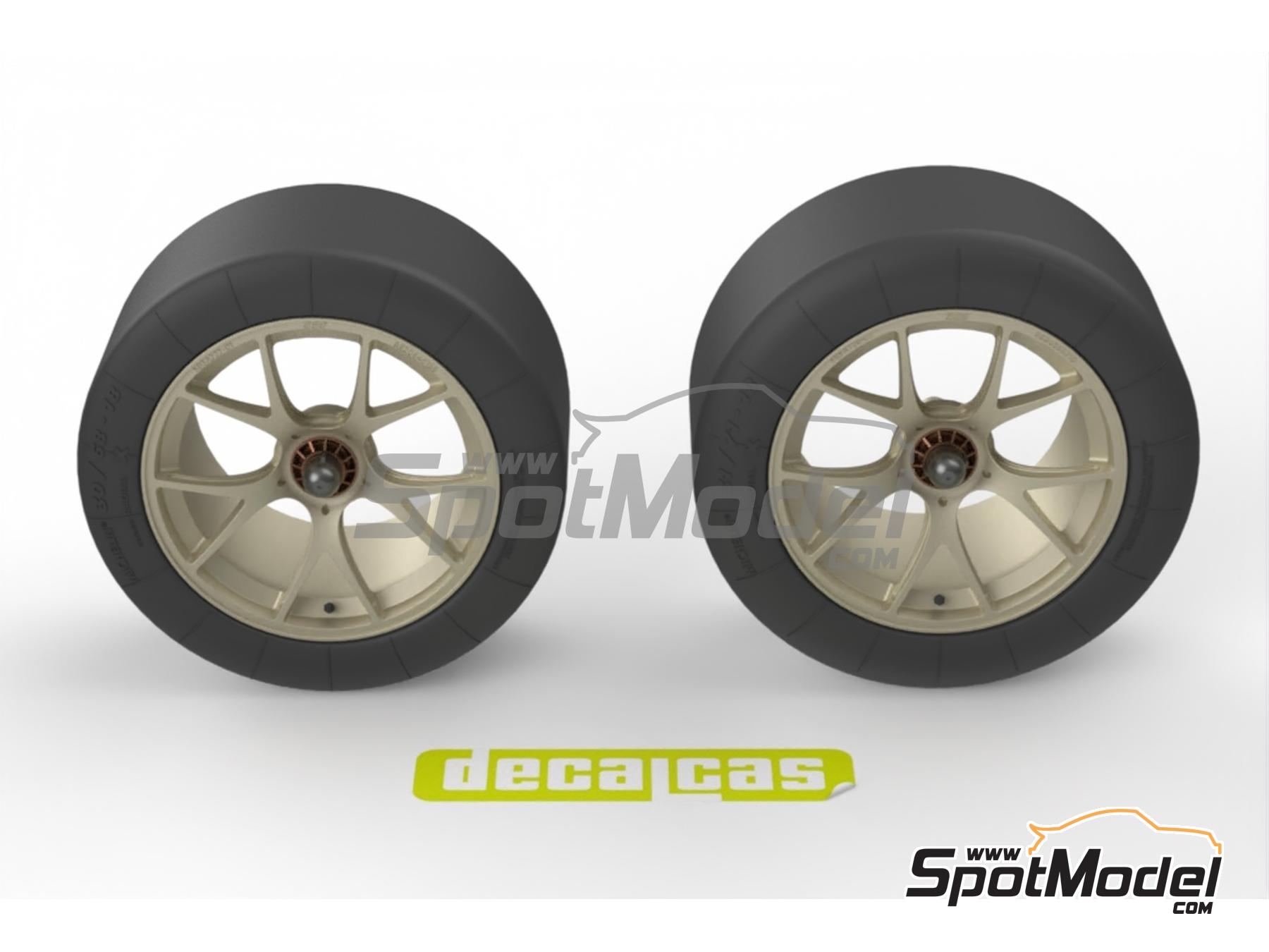 Image 2: Llantas BBS con neum&aacute;ticos para BMW M4 GT3 | Set de llantas y neum&aacute;ticos en escala&nbsp;1/24 fabricado por Decalcas (ref.&nbsp;DCL-PAR176)