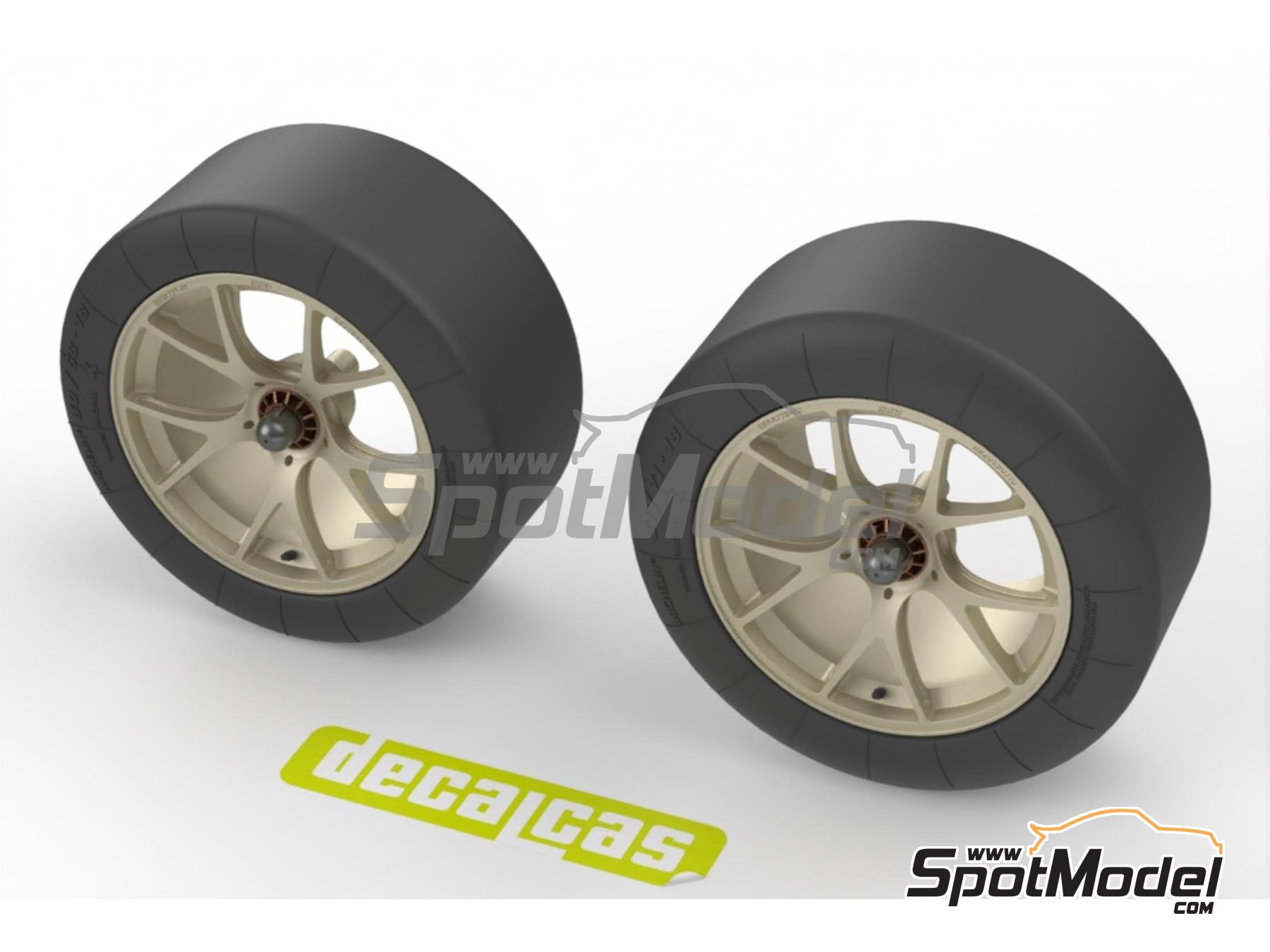 Image 3: Llantas BBS con neum&aacute;ticos para BMW M4 GT3 | Set de llantas y neum&aacute;ticos en escala&nbsp;1/24 fabricado por Decalcas (ref.&nbsp;DCL-PAR176)